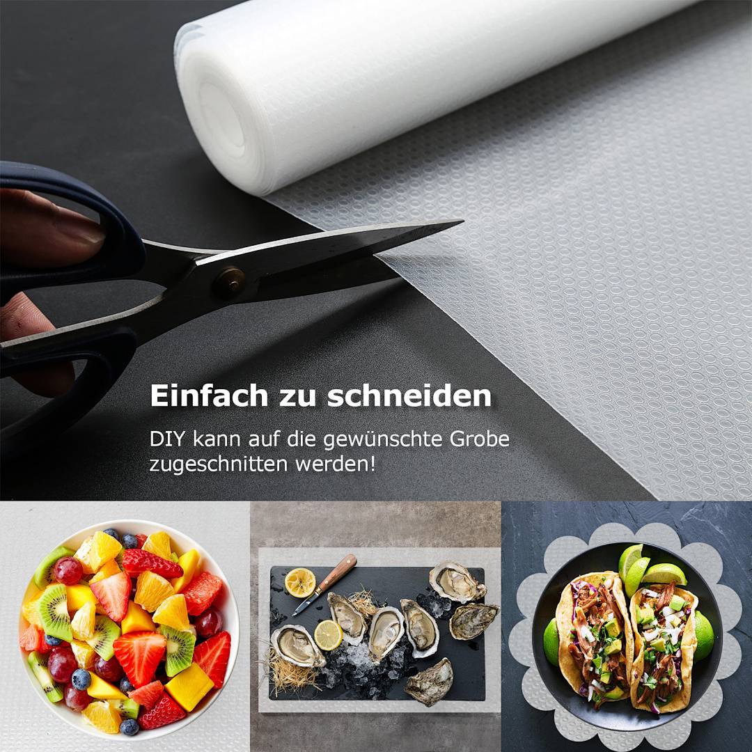 Schubladenmatte,Antirutschmatte,Schrankmatte,Zuschneidbar,EVA,Einlegeböden,Regale Schränke,wasserdicht, transparent