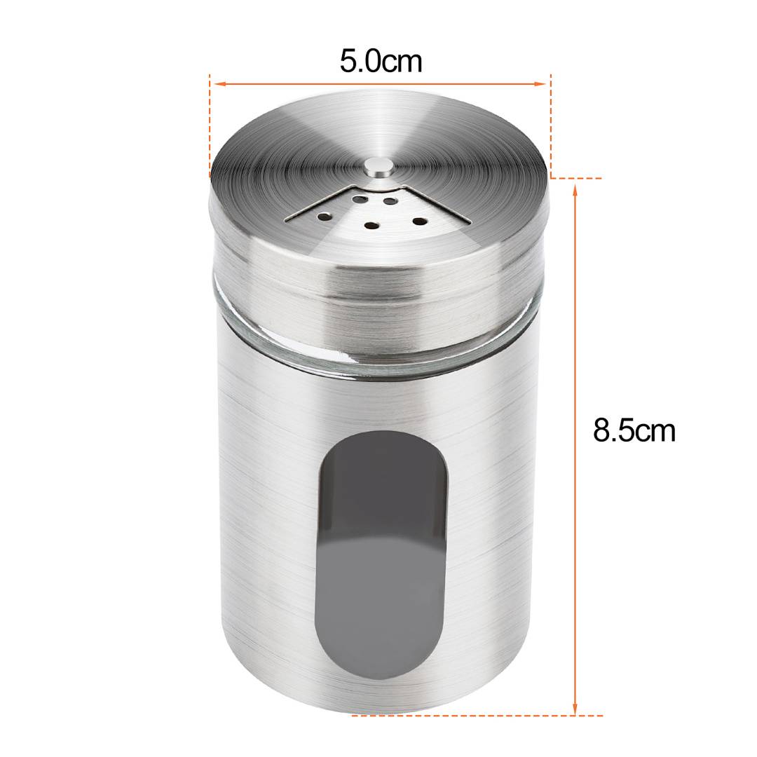 12 x Gewürzstreuer Streuer Salzstreuer Gewürzdosen Glas Box Set Gewürzstreuer Pfeffer Salz Behälter