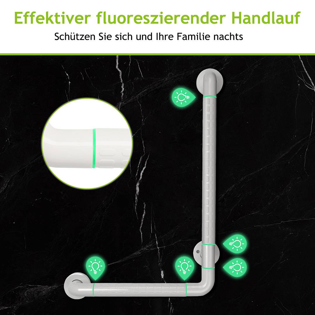 Haltegriffe Badewannengriff Duschgriff Edelstahl Senioren Rutschfest Sicherheitsgriffe Badezimmer Wandhaltegriff 60 x 40 cm