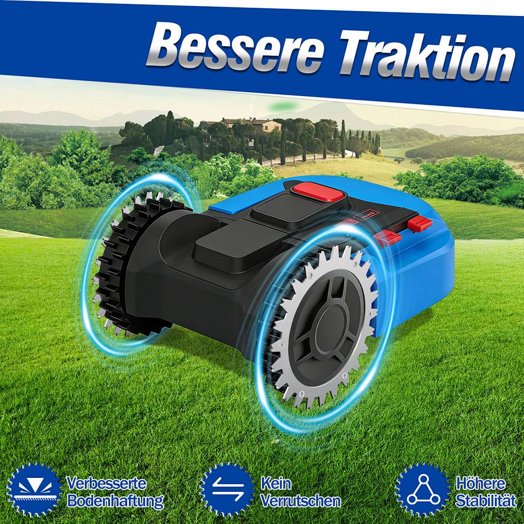 Rasenmäher Rasenroboter Zubehör Landroid spikes Mähroboter-Radspikes 2er-Set Anti-Rutsch-Platten Reifen Spikes