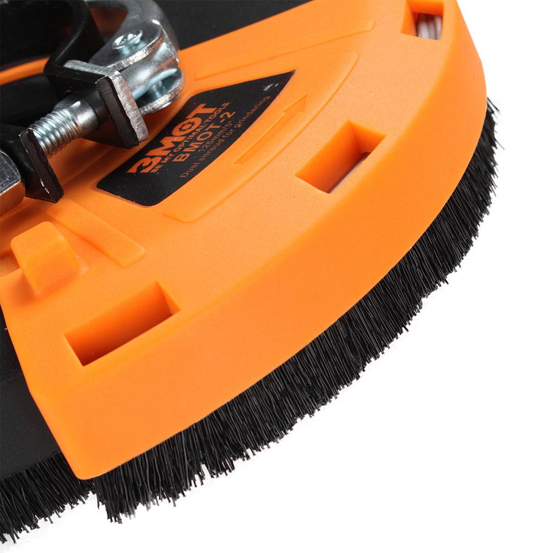 Absaughaube für Winkelschleifer 125mm Staubabsaugung Diamantschleiftopf Universal Betonschleifer Beton Absaugung