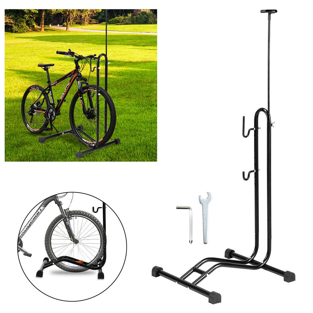 Fahrradständer Verstellbar Bike Halter Universal Fahrradhalter Montageständer Schwarz Räder Radständer