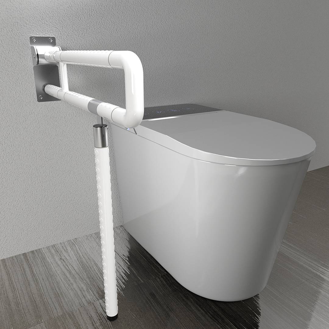 Stützgriff Klappgriff Aufstehhilfe WC Haltegriff Griff Stützklappgriff Stütz Halterung Handlauf