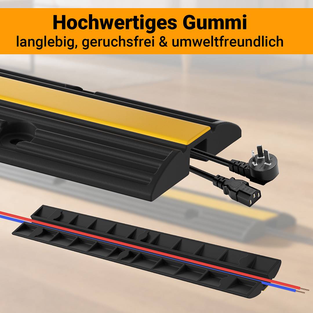 4x Kabelrinne Überfahrbar Kabelbrücke Überfahrschutz Kabel Brücke Boden Handelsüblichem Thermoplastischem