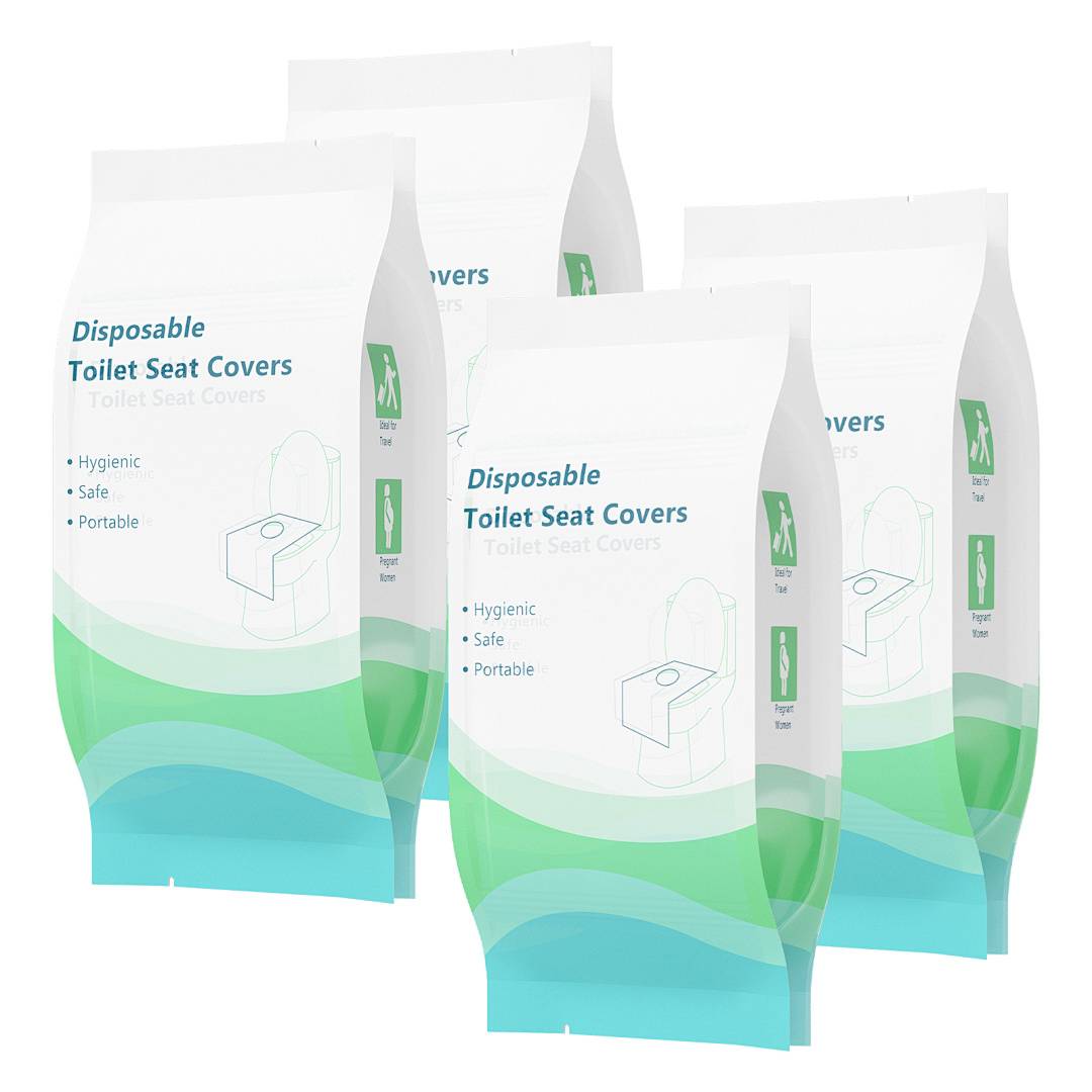Toilettensitzbezug WC Einweg 60x40cm Sitzbezug Toilettensitzauflage Toilet Seat Cover 40 Stück Toiletten Sitz Auflage Toilettenauflage