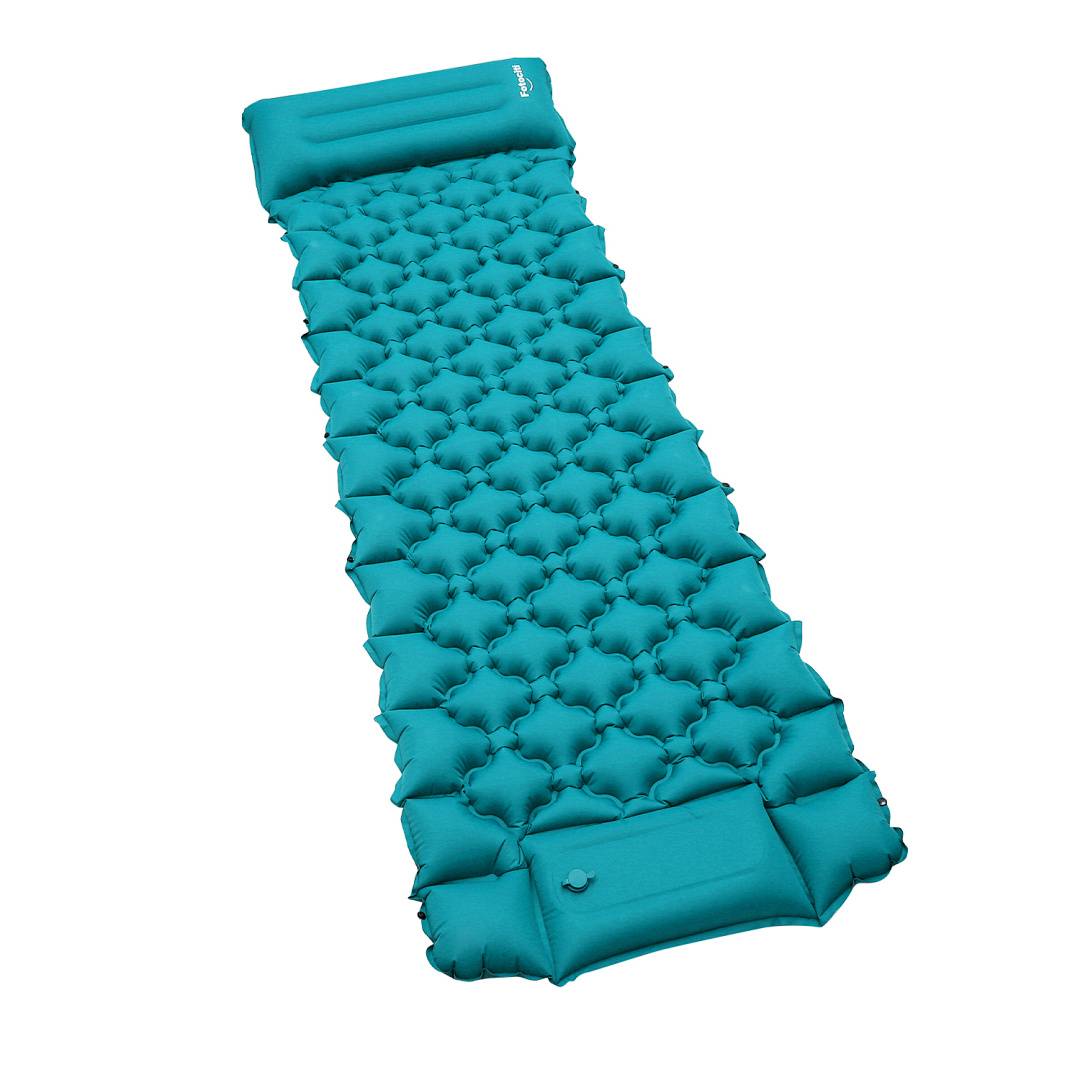 Camping Isomatte, Isomatte Camping Aufblasbar, 8.5cm Dicke Isomatten Camping Ultraleicht mit Kissen Isomatte Selbstaufblare Schlafmatte für Camping