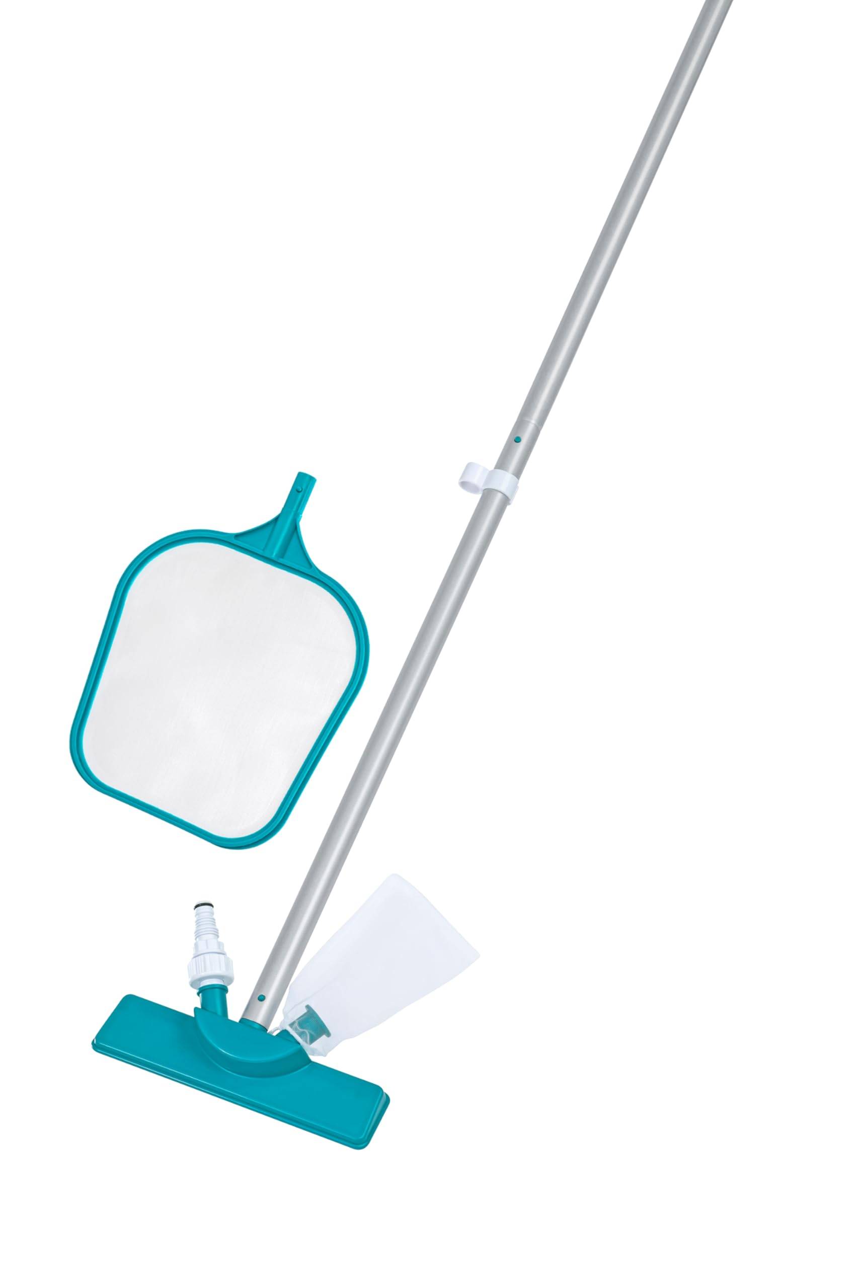 Bestway Poolpflege Basis-Set mit Venturi-Sauger & Kescher für Poolgrößen bis 396 cm