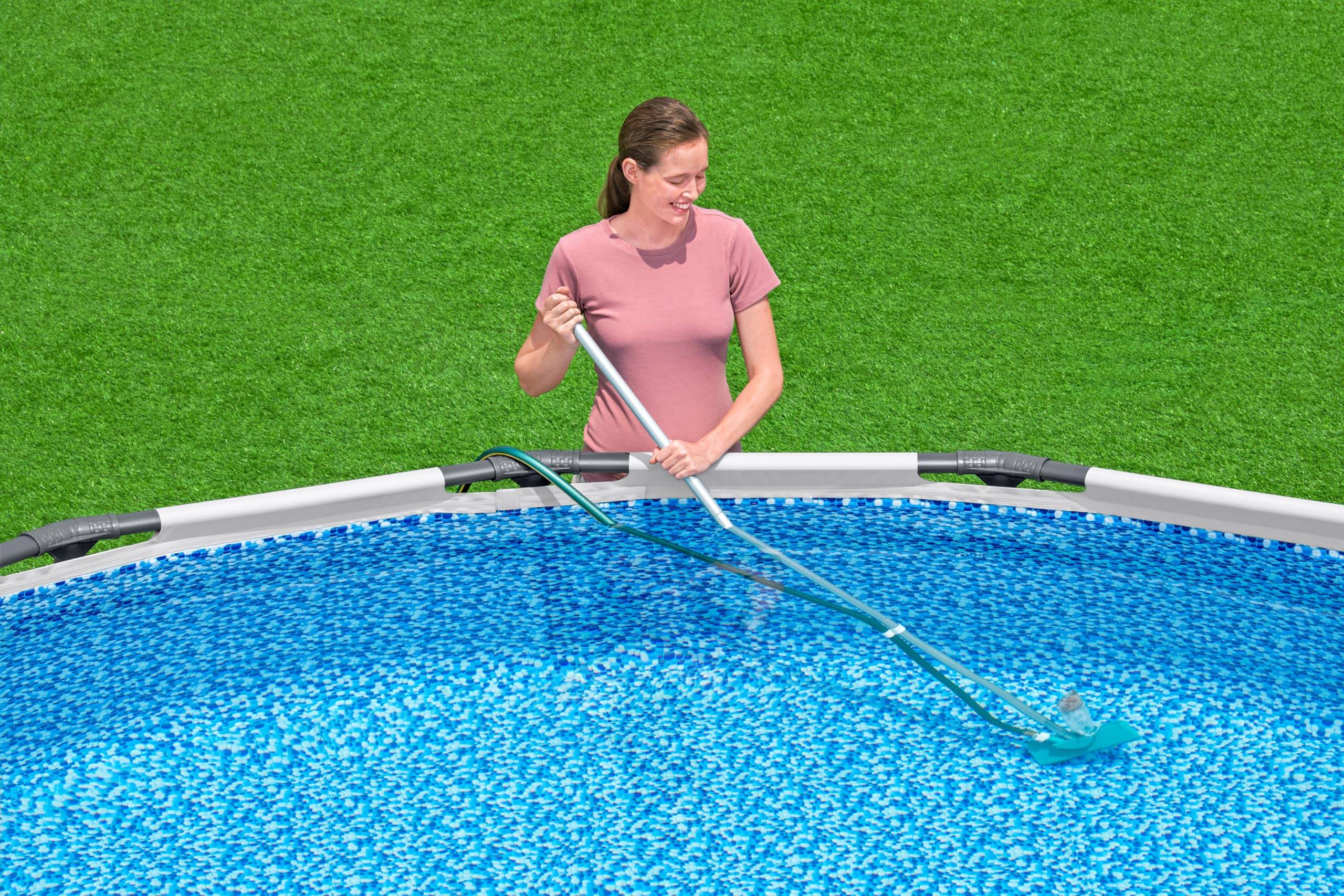 Bestway Poolpflege Basis-Set mit Venturi-Sauger & Kescher für Poolgrößen bis 396 cm