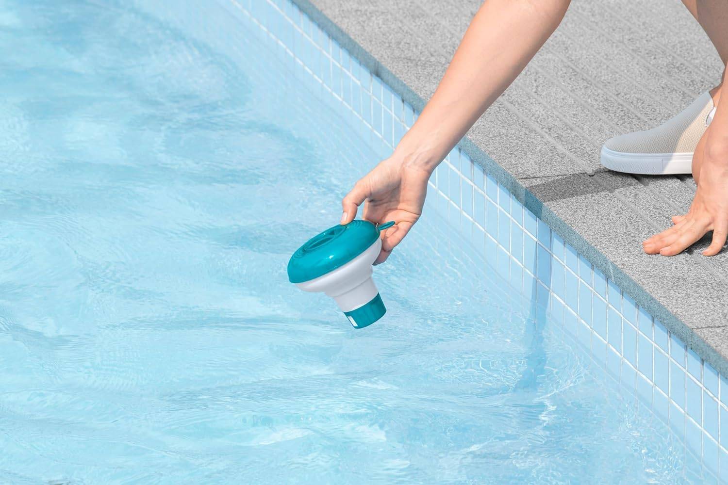 Bestway | Flowclear Dosierschwimmer Starter-Set | 12,5 cm Ø | Poolwasser sauber und kristallklar