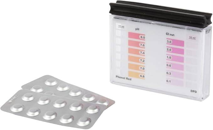 STEINBACH | Testkit für pH-Wert & freies Chlor | inklusive 20 Tabletten | ideal für präzise Wasseranalysen