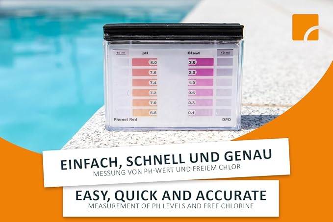 STEINBACH | Testkit für pH-Wert & freies Chlor | inklusive 20 Tabletten | ideal für präzise Wasseranalysen