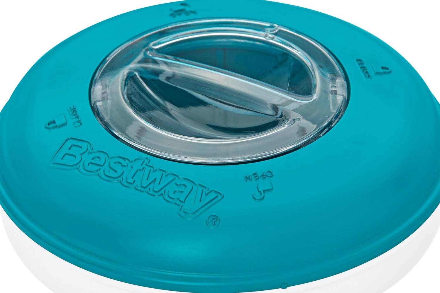 Bestway | Flowclear Dosierschwimmer Blau Weiß | 16 cm Ø | Poolwasser sauber und kristallklar