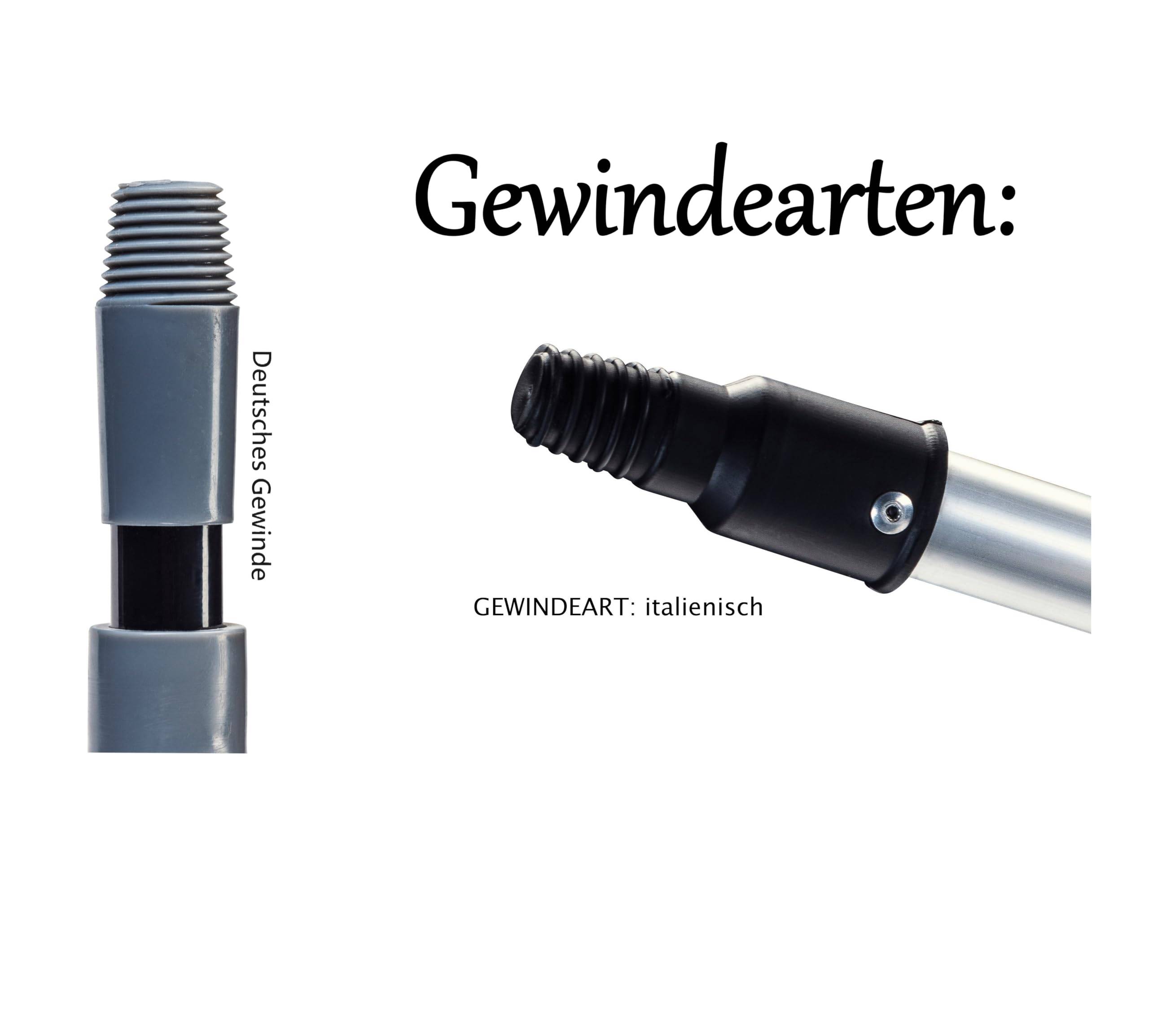 NEUSTANLO | Knickgelenk für Teleskopstange | deutsches Gewinde | mit 11-stufiger Winkelverstellung | ideal für Verschiedene Aufsätze