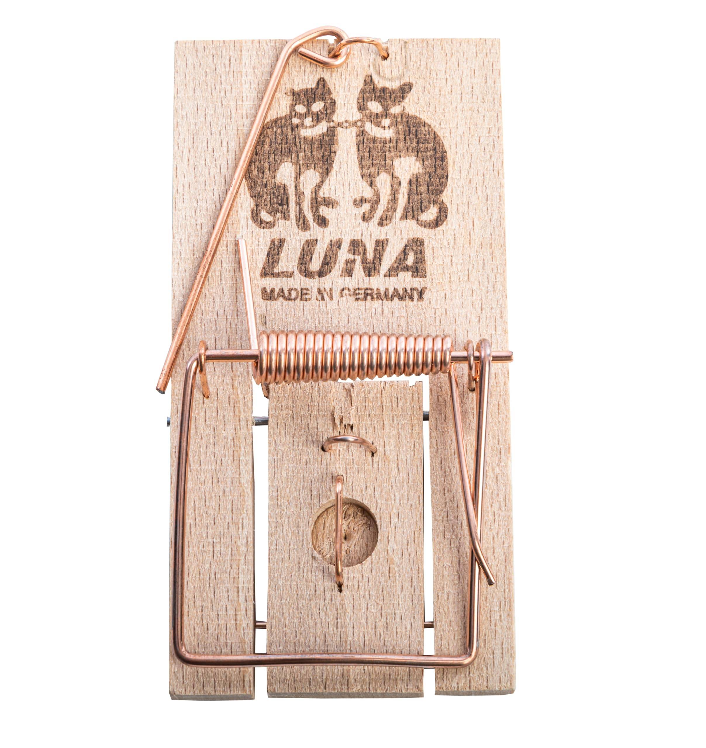 Neustanlo Classic | Mausefalle, Rattenfalle aus Holz | 20 Stück | Hohe Schlagkraft | Leicht zu verwenden | wiederverwendbar | Made in Germany