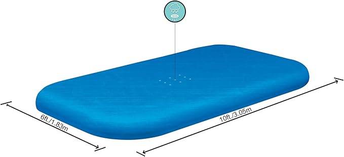 Bestway PE-Abdeckplane für Family Pools 340 x 230 cm, blau, eckig