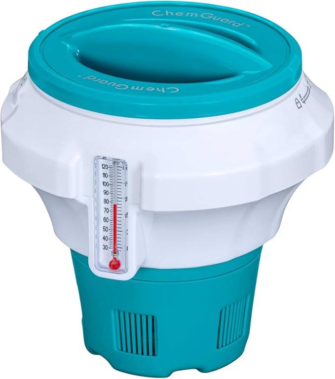 Bestway Dosierschwimmer mit Chemguard Schutzhandschuh Ø 17.5 x 18.6 cm