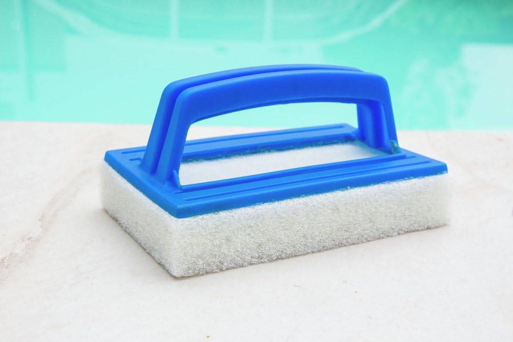Steinbach | Handschrubber De Luxe Doppelpack | mit massivem Griff | für die manuelle Reinigung von Poolfolien & Beckenwänden | kraftvoll & ergonomis