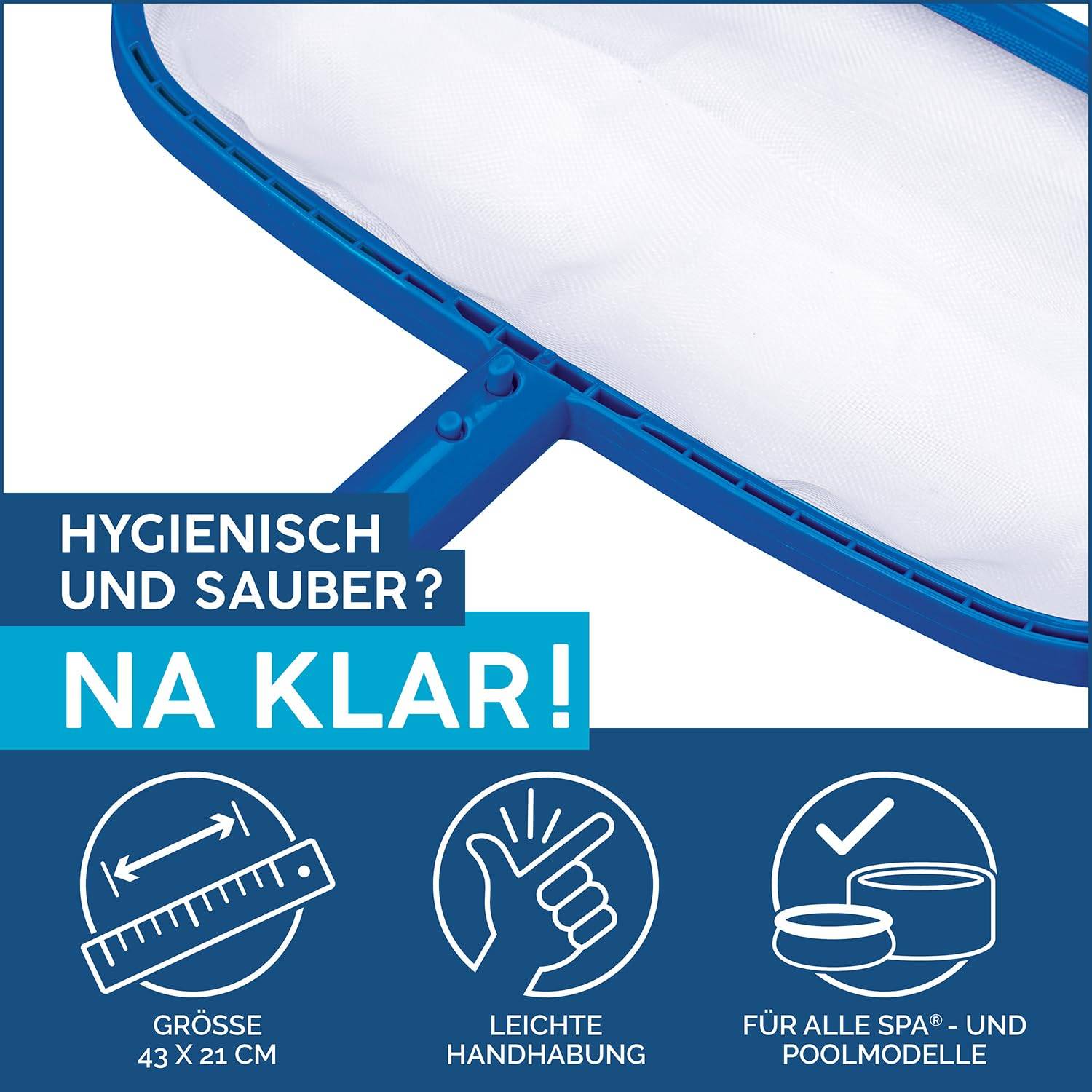 Bestway Poolkescher AquaNet für Bestway Teleskopstange, 43 x 21 cm