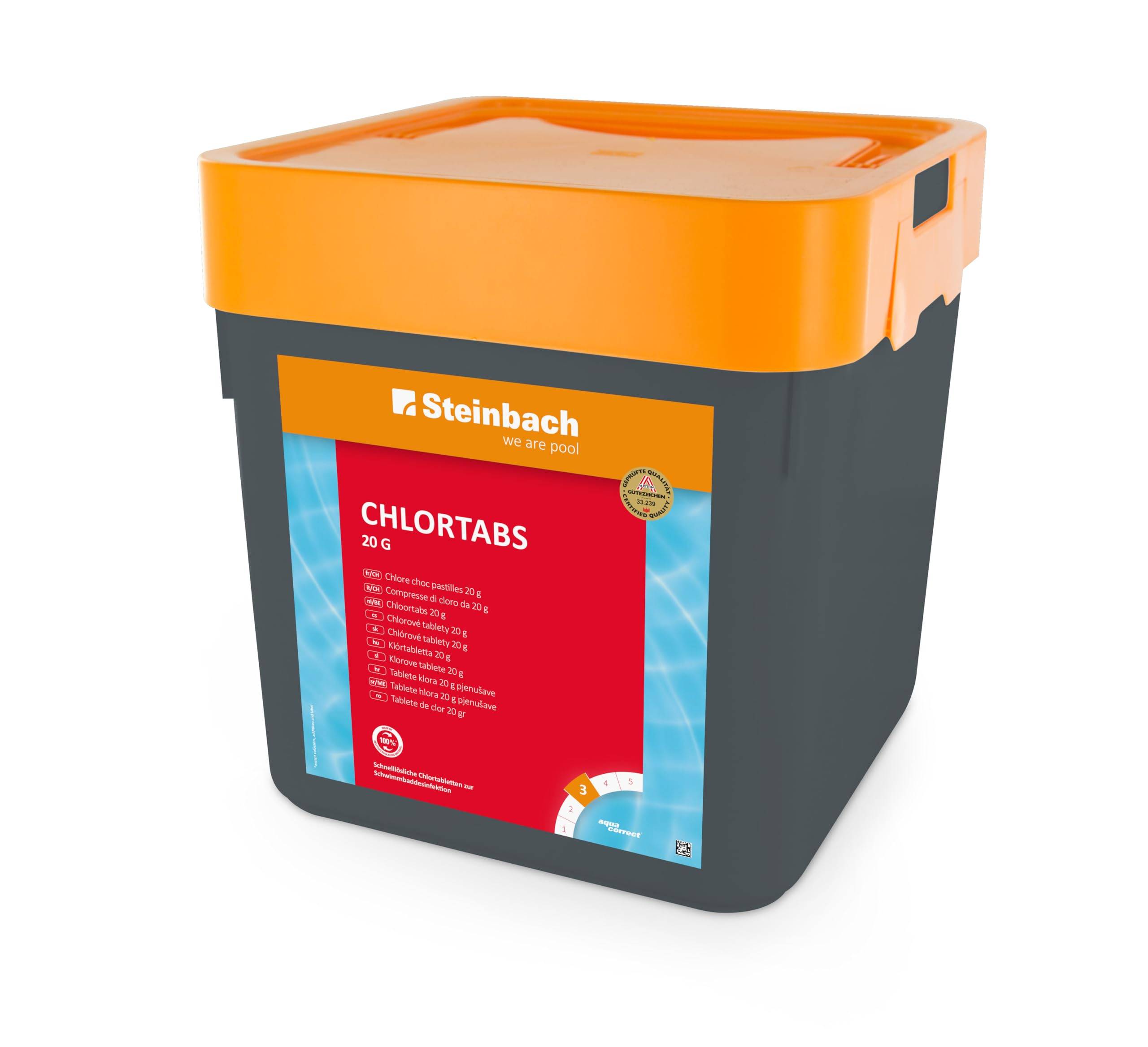 Steinbach Poolpflege Chlortabs 20g, 5 kg, Chlorprodukte, 0757205TD00