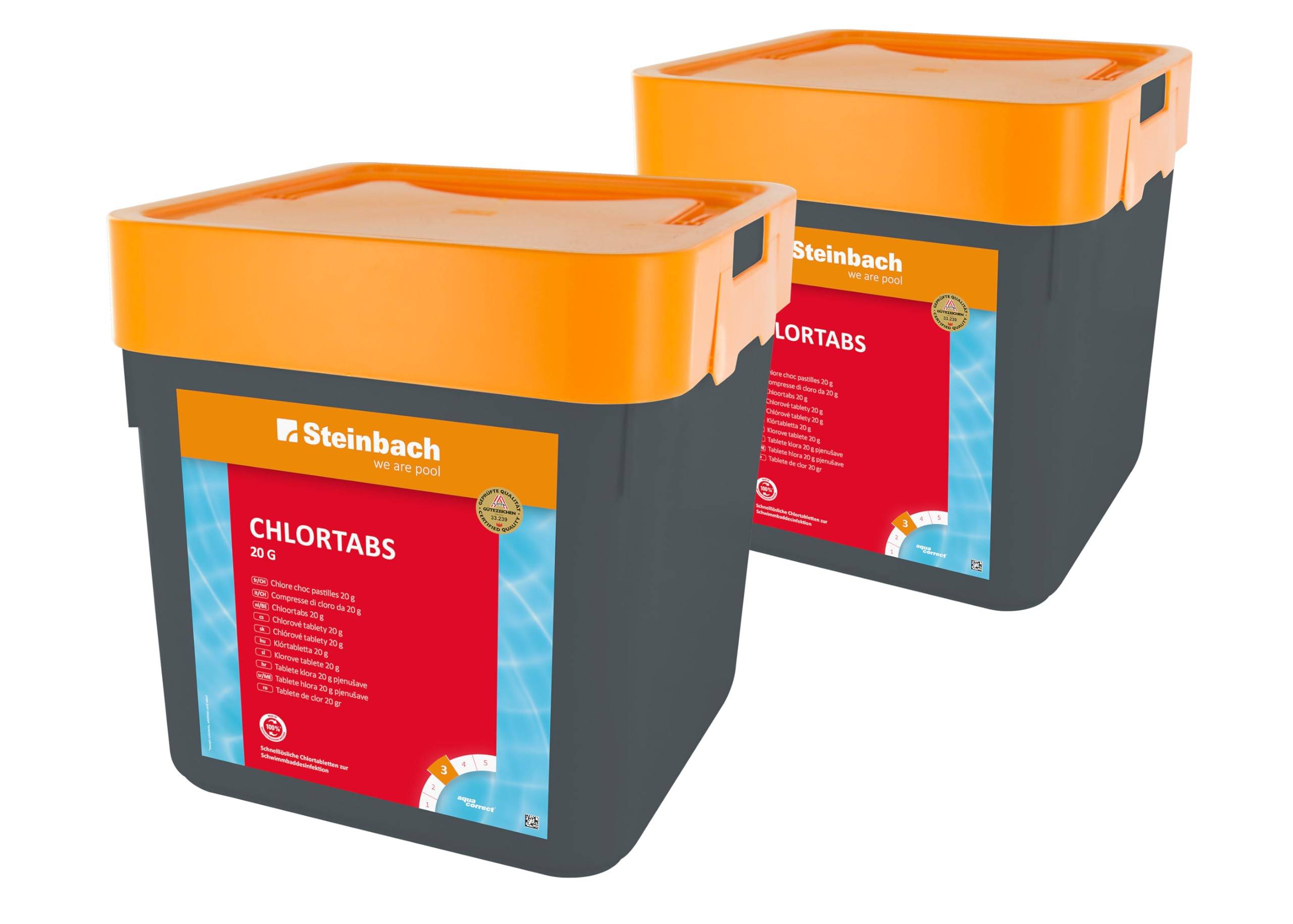 Steinbach Poolpflege Chlortabs 20g, 2X 5 kg, Chlorprodukte