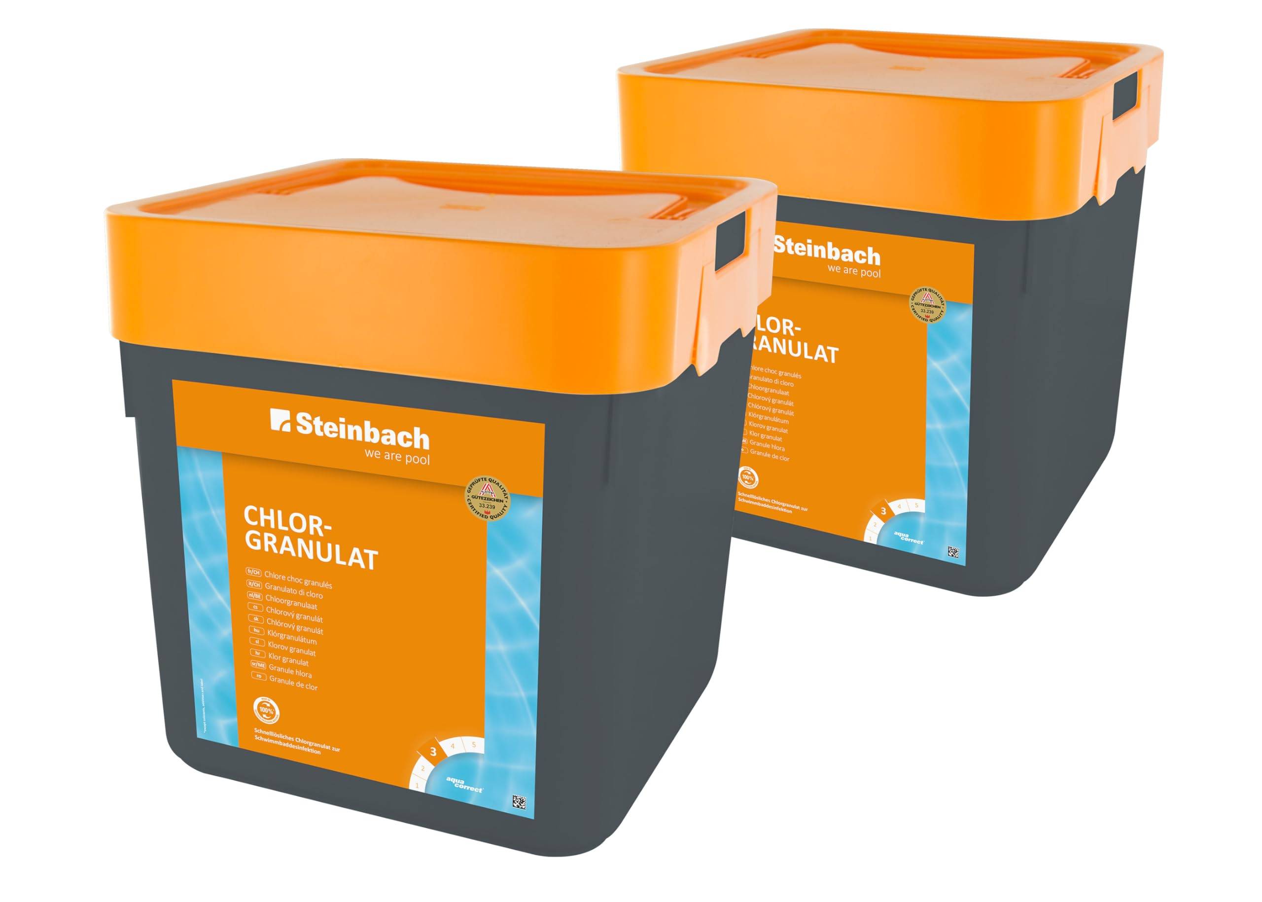 Steinbach Poolpflege Chlorgranulat, 2X 5 kg, Chlorprodukte, 0751205TD02