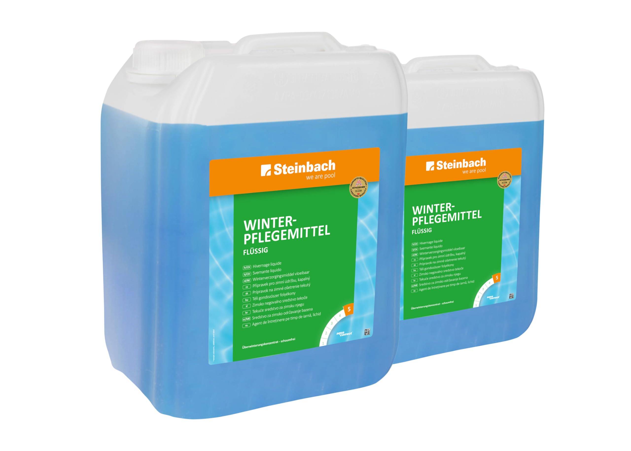 Steinbach Poolpflege Winterpflegemittel flüssig, 2X 5 l, Algizide, 0753705TDC2