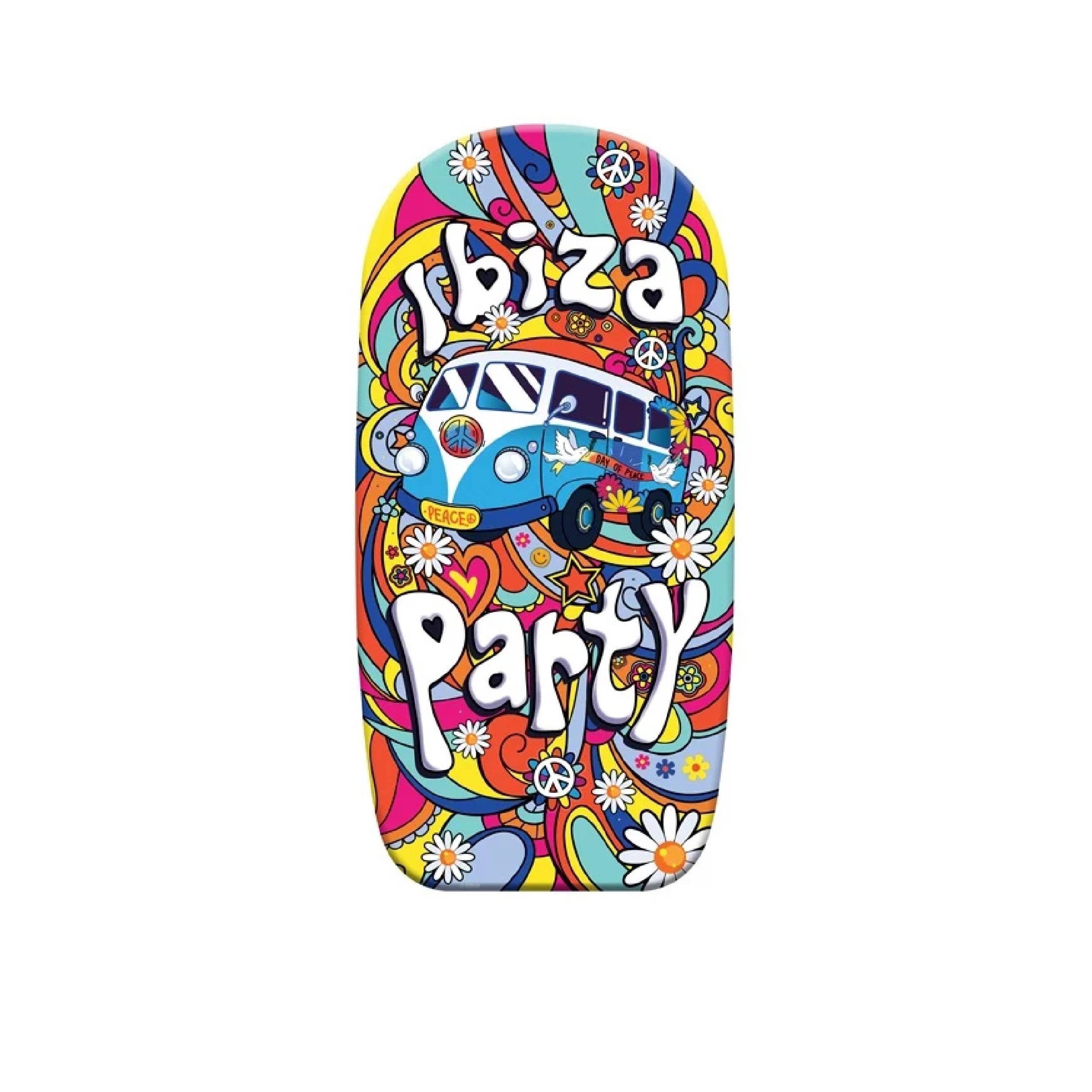 Neustanlo | Bodyboard | Motiv: Ibiza | 92 cm | hochwertiges EPS | ideal als Schwimmhilfe Kickboard Surfbrett Surfboard oder Schwimmbrett