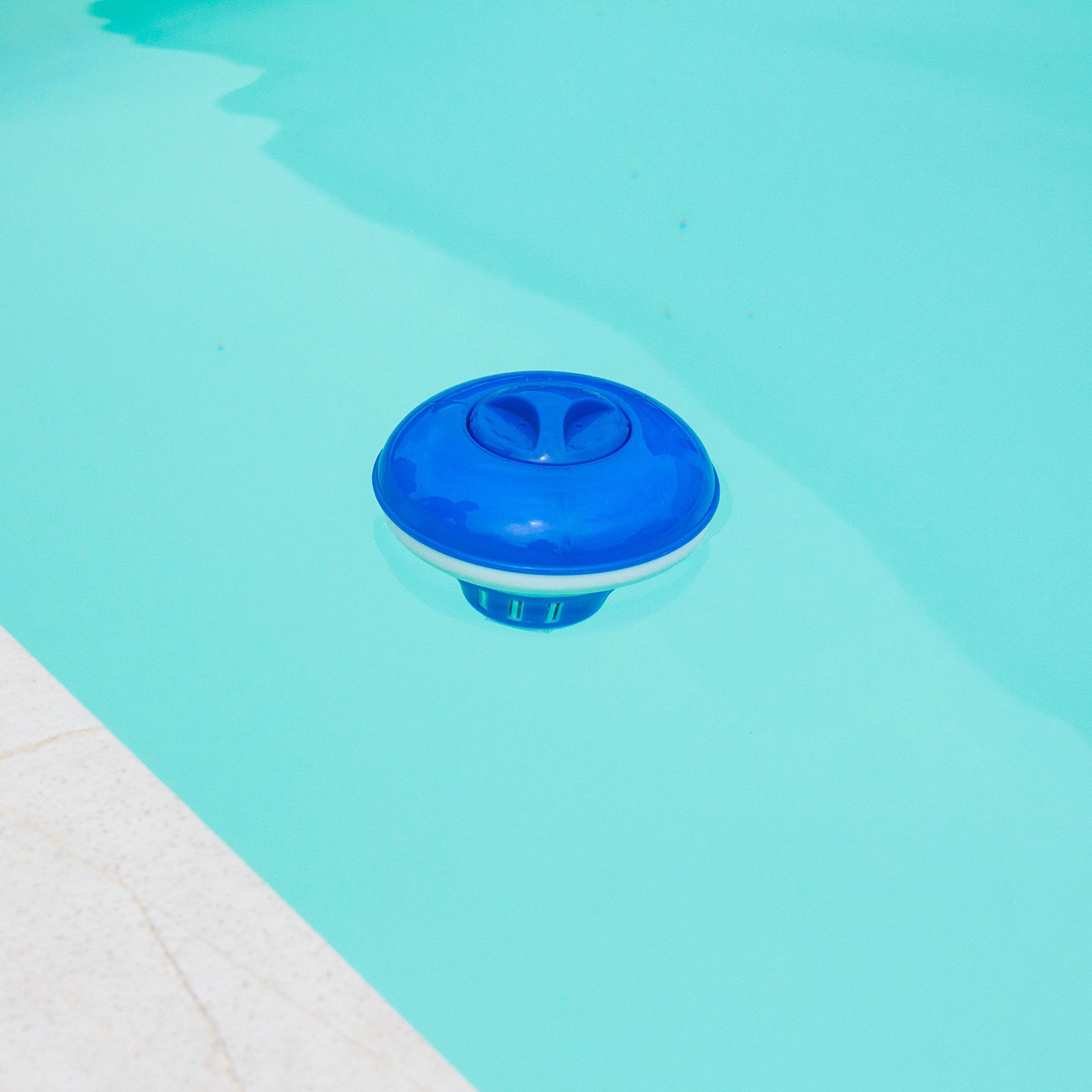 Steinbach | Chlordosierschwimmer Mini | kompakte Größe | blau | ideal zur Poolpflege | einfache Handhabung