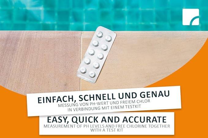 Steinbach | Ersatztabletten für pH-Wert & freies Chlor | 60 Stück | zuverlässig & präzise | ideal für Poolpflege | einfache Anwendung
