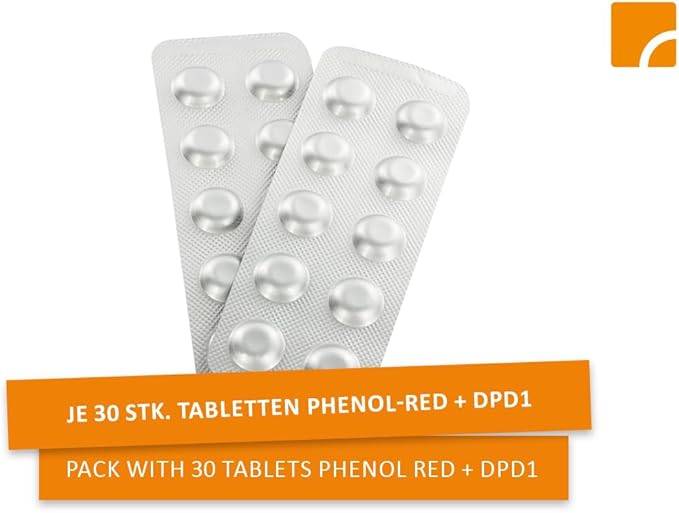 Steinbach | Ersatztabletten für pH-Wert & freies Chlor | 60 Stück | zuverlässig & präzise | ideal für Poolpflege | einfache Anwendung