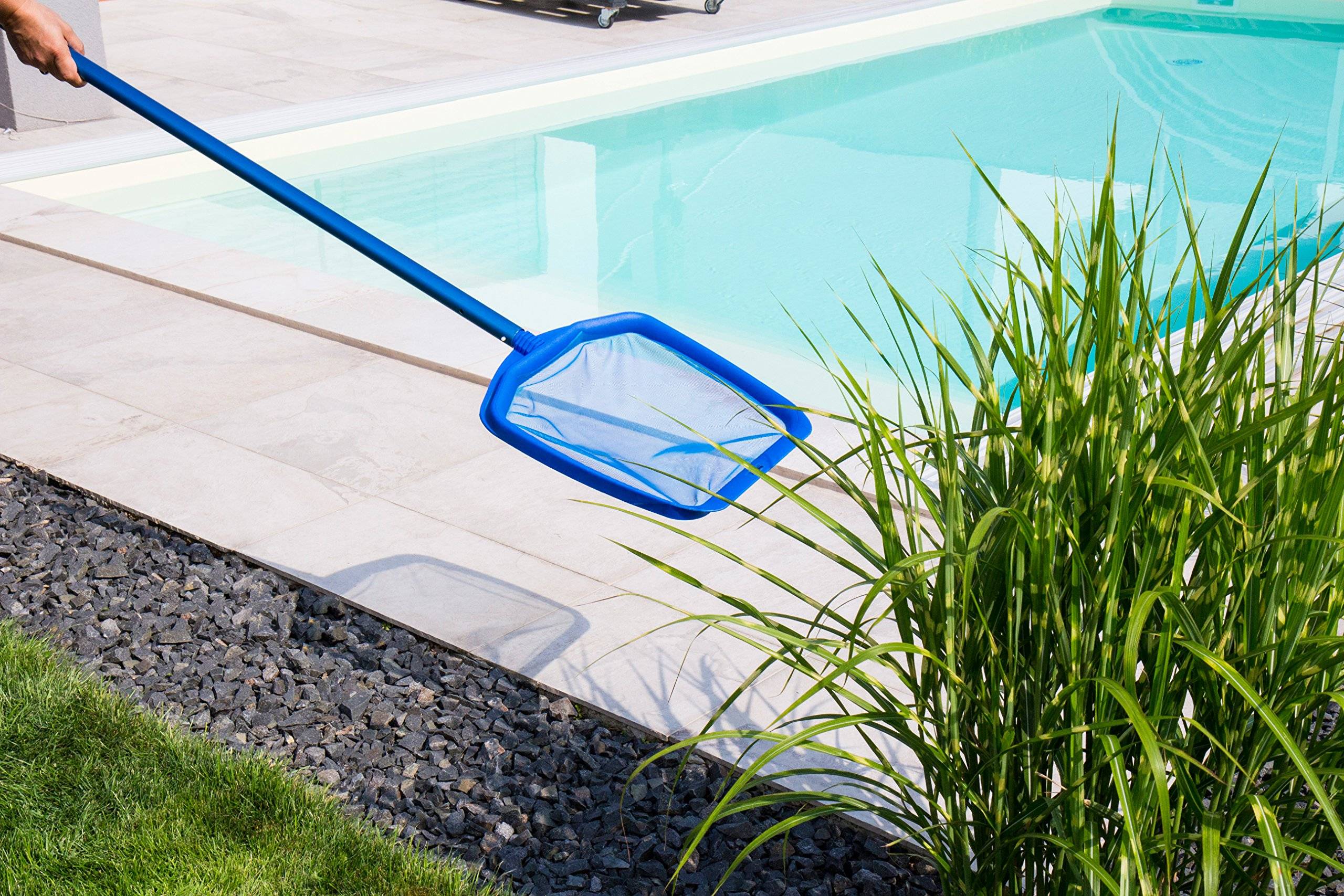 Steinbach | Laubkescher | verstärkter Kunststoffrahmen | kompatibel mit Teleskopstange | ideal für Teiche und Pools