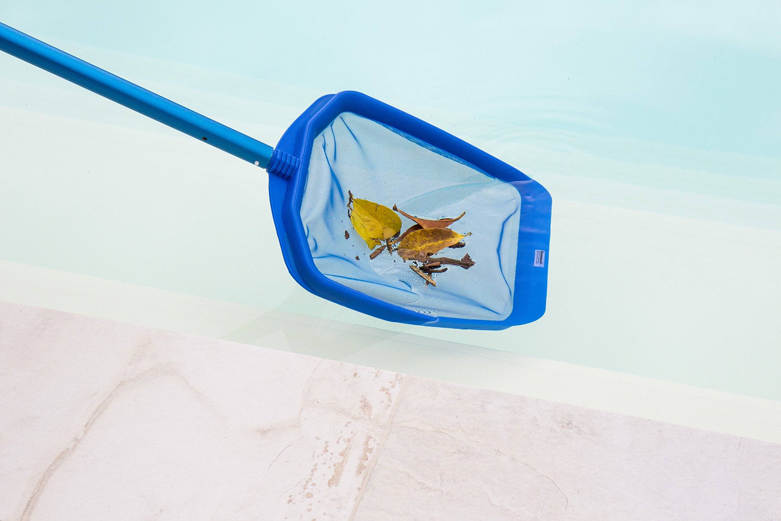Steinbach | Laubkescher | verstärkter Kunststoffrahmen | kompatibel mit Teleskopstange | ideal für Teiche und Pools