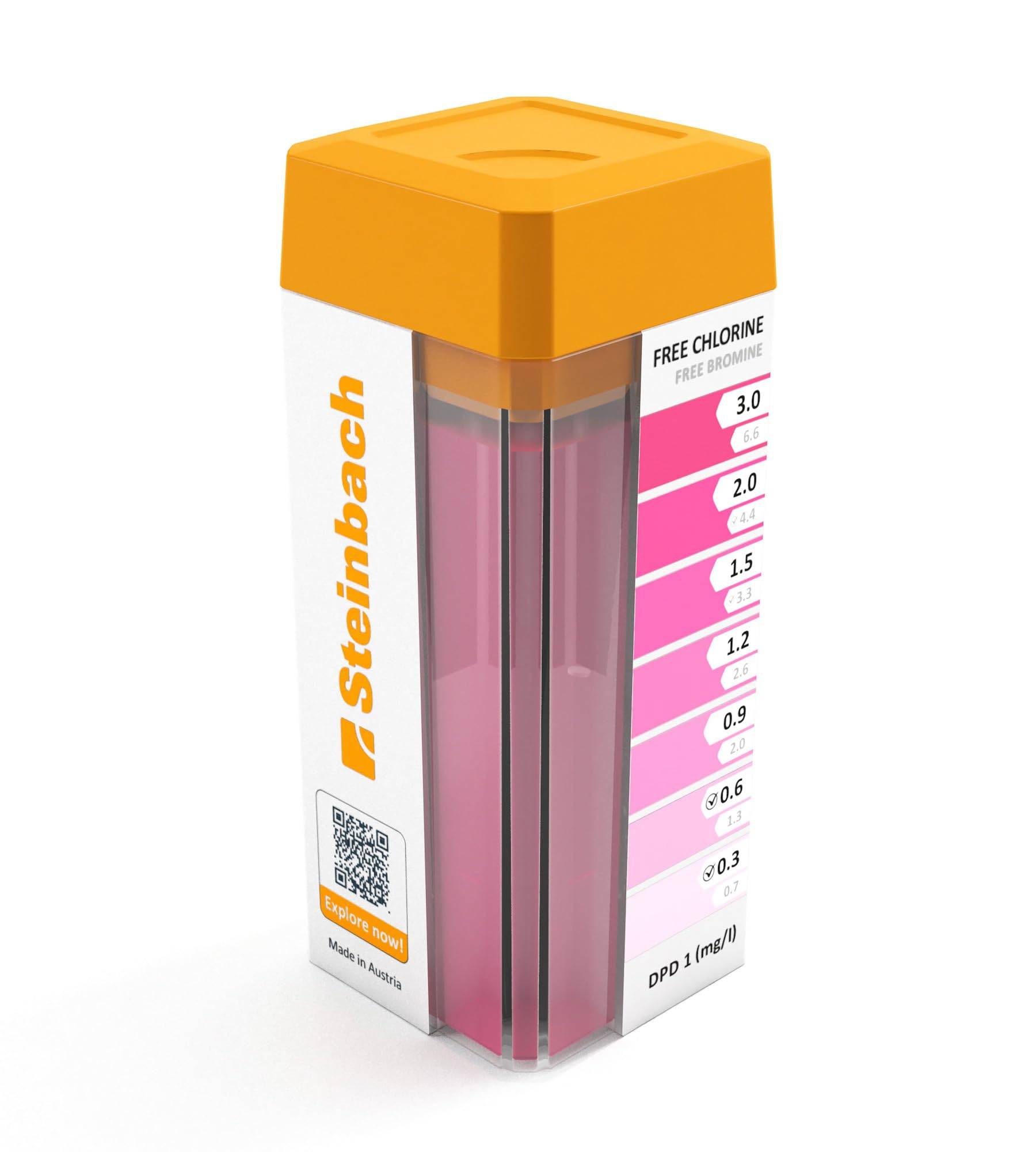 STEINBACH Testkit für pH-Wert und freies Chlor/Brom - 079200 - inklusive 2X 20 Tabletten, einfache Anwendung, für Pools und Whirlpools geeignet