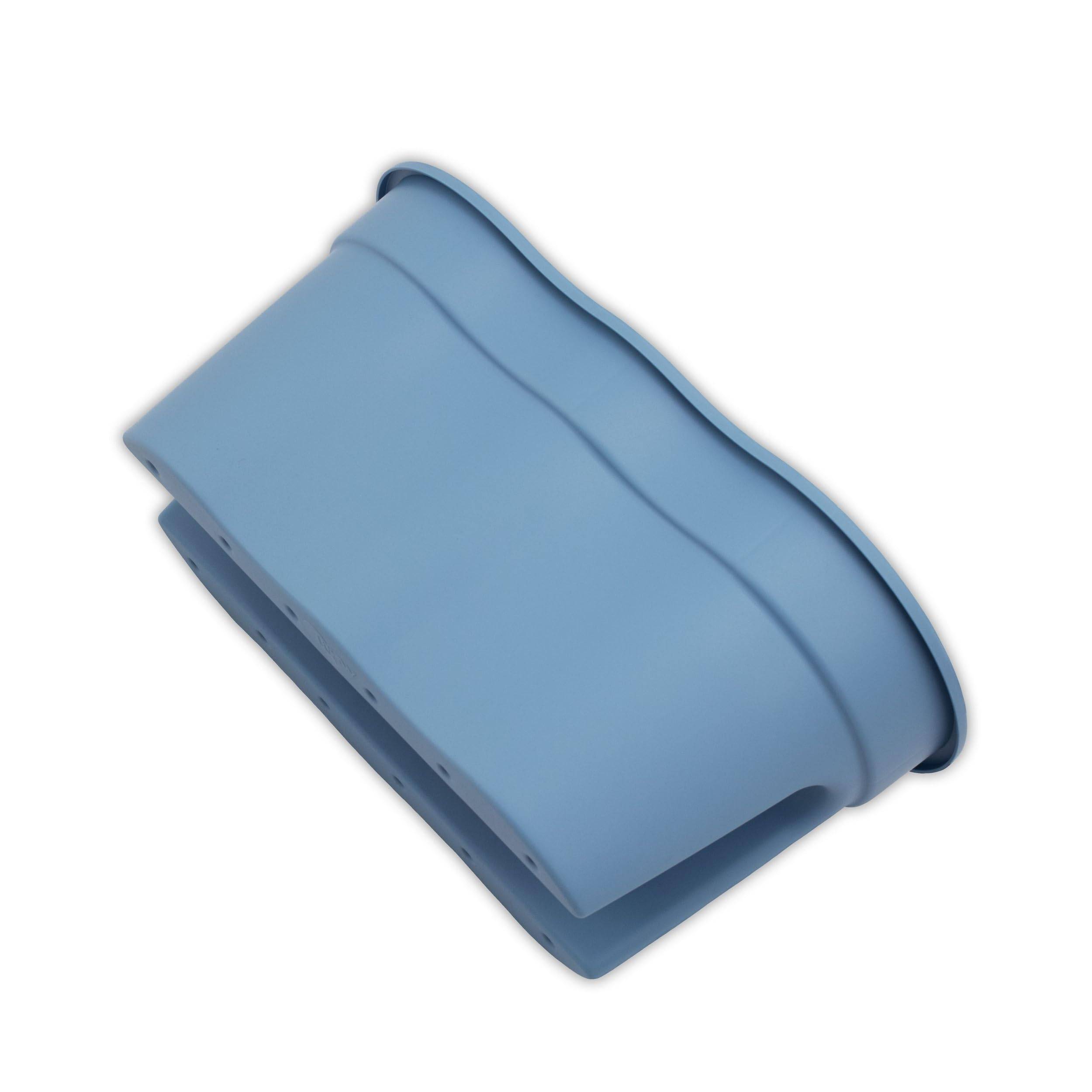 KHW | Flowerclip XL 2er-Set | Meerblau | Pflanzgefäße für Balkon- & Geländerbegrünung | wetterfest & UV-beständig | Zwei Pflanzkammern | für Ge