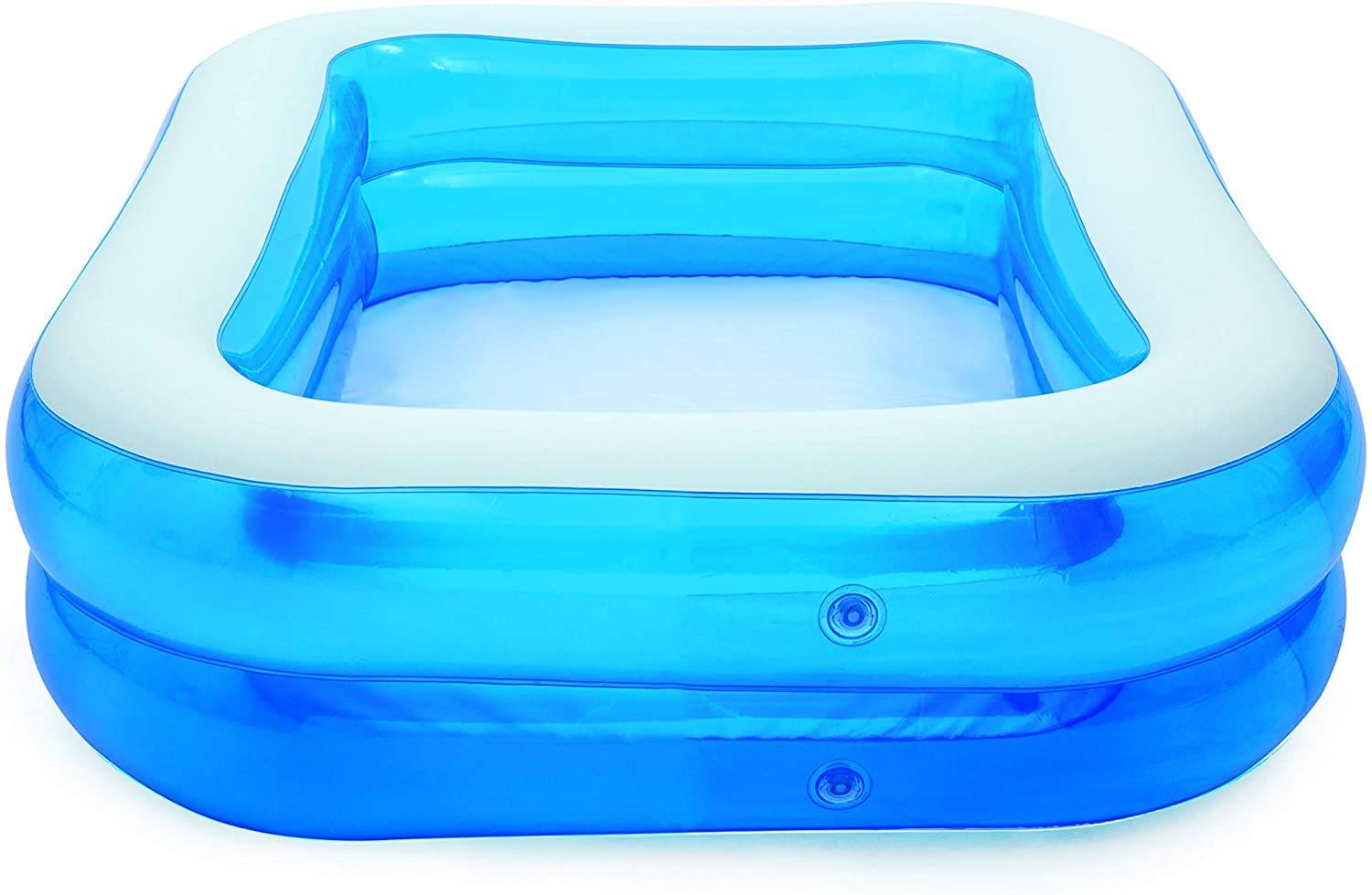 Bestway 54005 Family Pool, Pool rechteckig für Kinder, leicht aufbaubar, blau, 201 x 150 x 51 cm