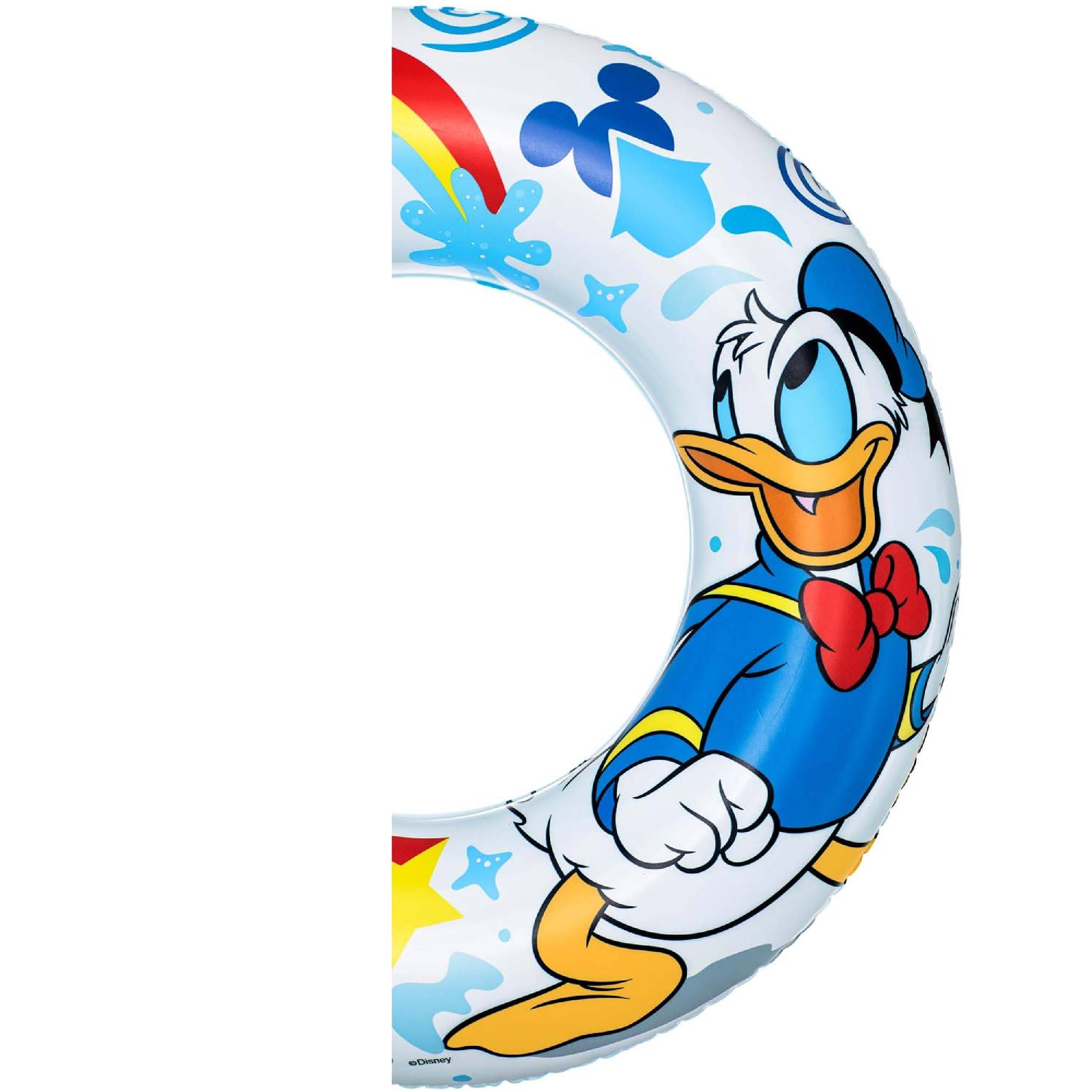 Bestway | Disney Junior - Schwimm- & Spielset | Schwimmring Ø 56 cm & Wasserball Ø 34 cm | aufblasbar | Mickey & Friends Design | perfekt für Pool