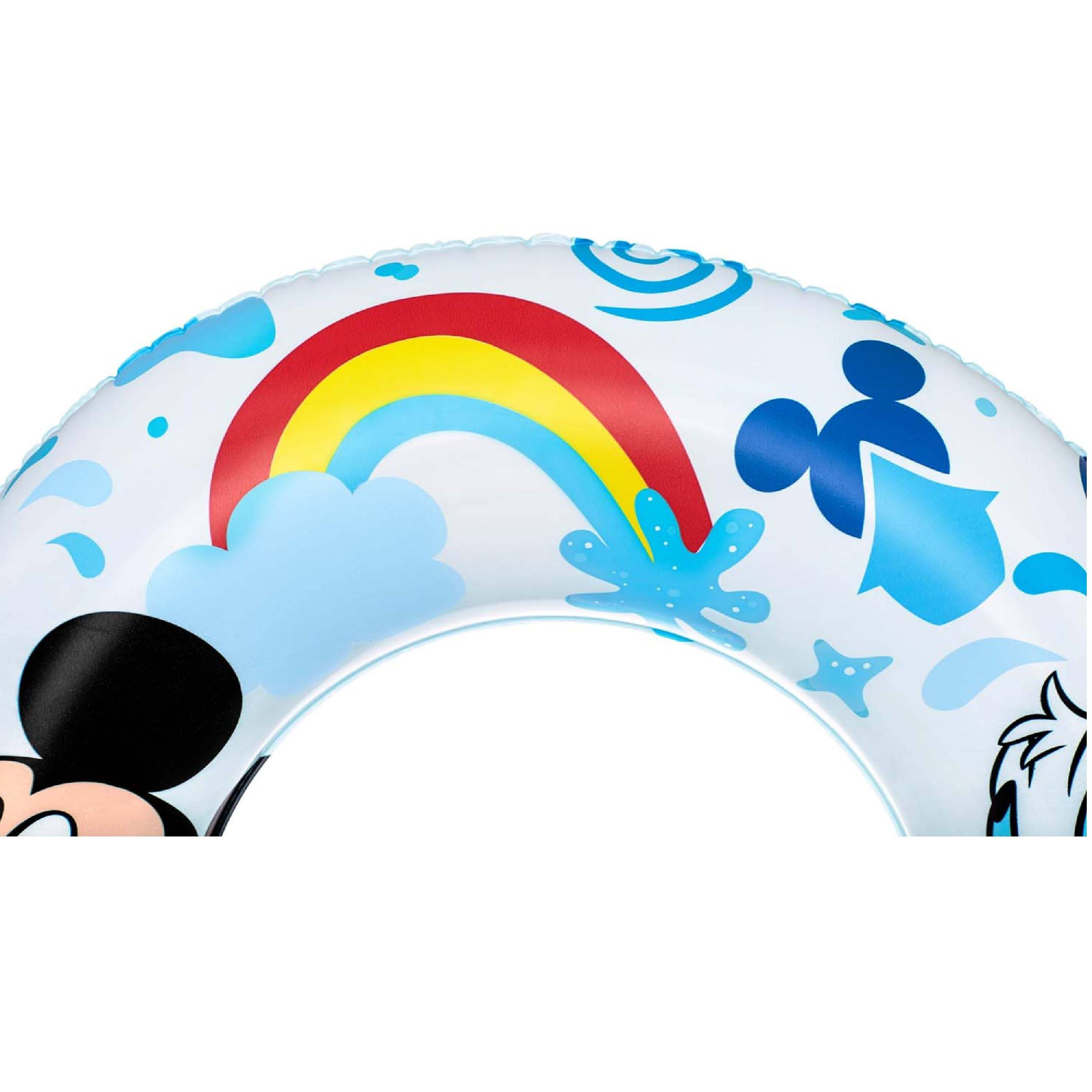 Bestway | Disney Junior - Schwimm- & Spielset | Schwimmring Ø 56 cm & Wasserball Ø 34 cm | aufblasbar | Mickey & Friends Design | perfekt für Pool