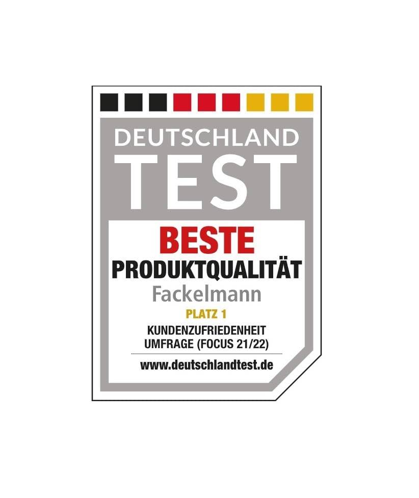 FACKELMANN | 12-tlg. Frühstücks-Set | Eierlöffel Rot mit Eierbecher Weiß | hochwertiger Kunststoff | ideal für den Frühstückstisch