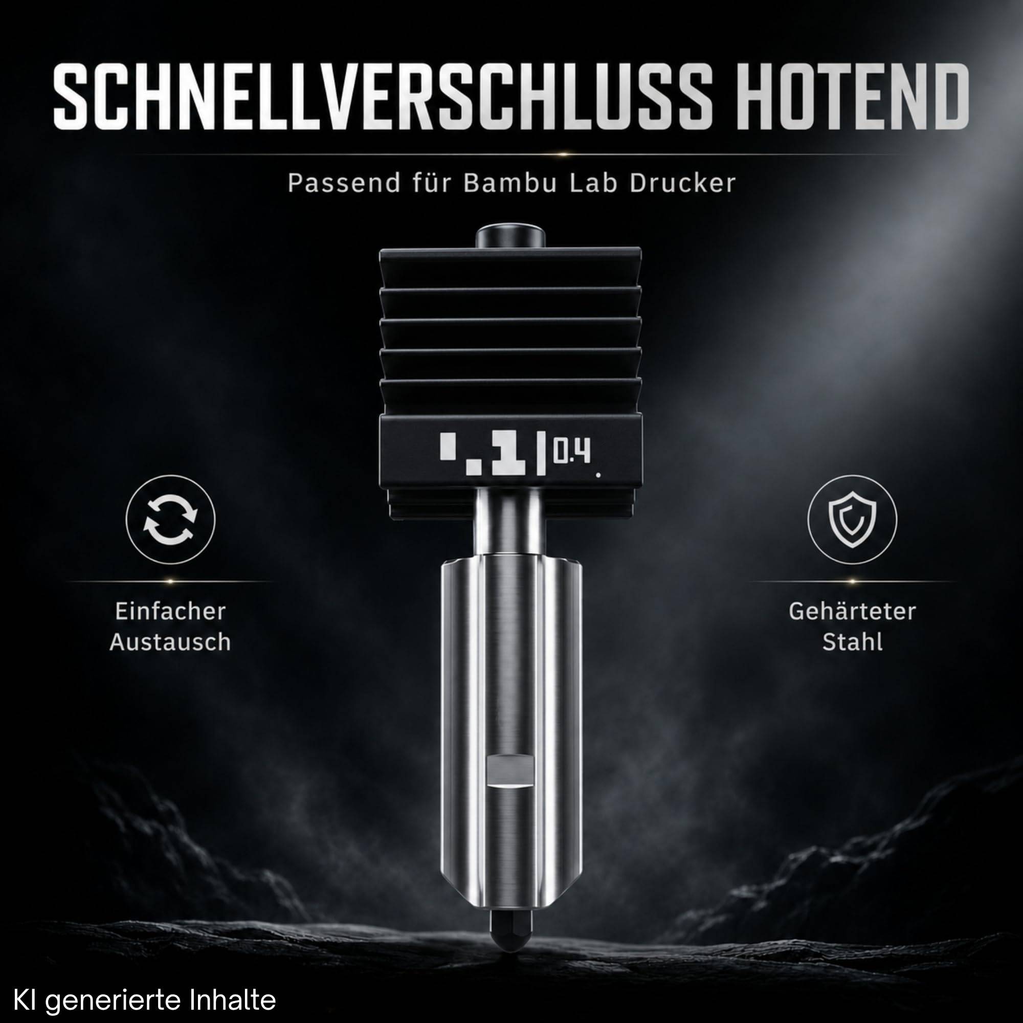 P2S H2S H2D Hotend 0,4mm Düse passend für Bambu Lab 3D Drucker Nozzle Zubehör