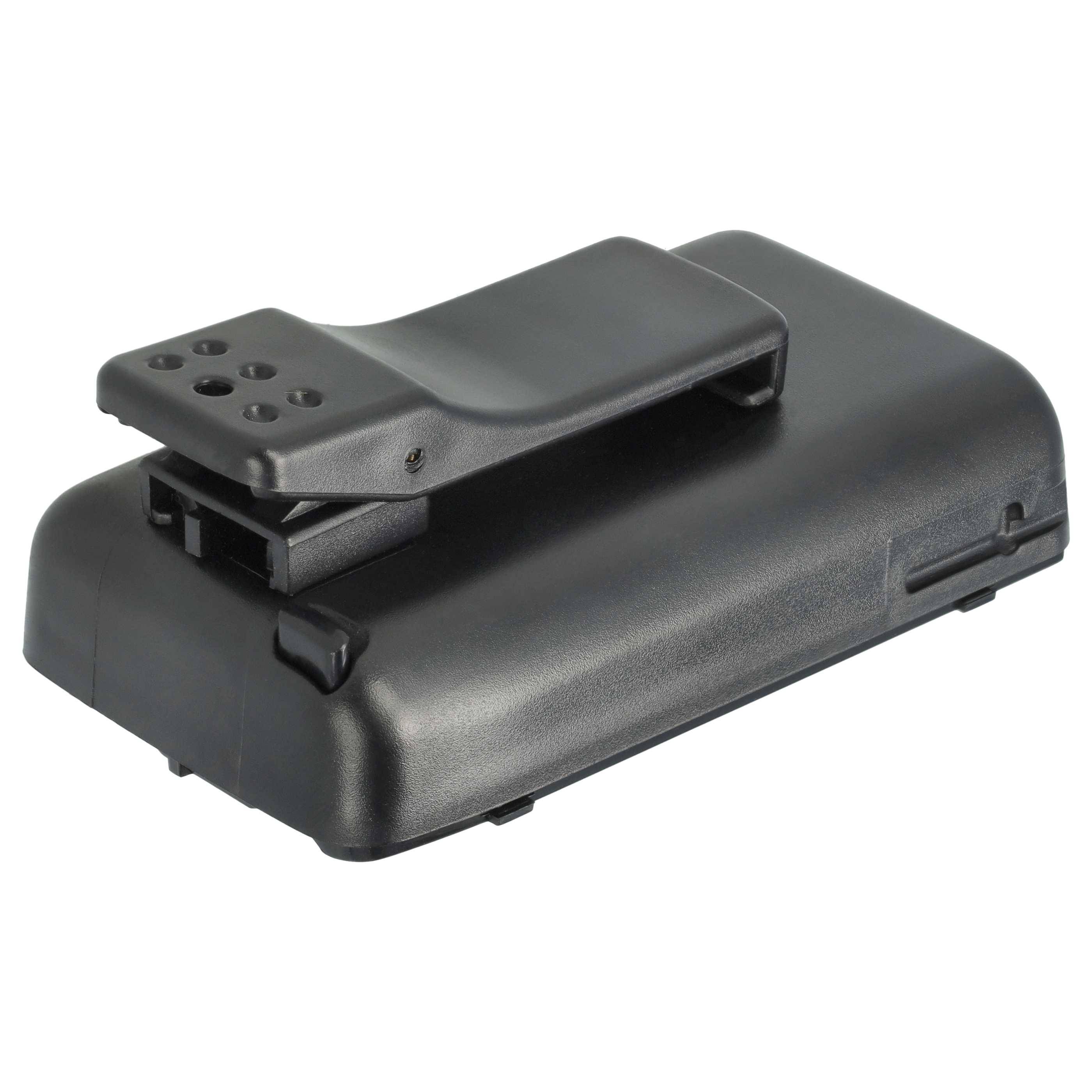 vhbw Akku Ersatz für Yaesu FNB-42, FNB-41 für Funkgerät, Walkie Talkie (1000 mAh, 7,4 V, NiMH) + Gürtelclip