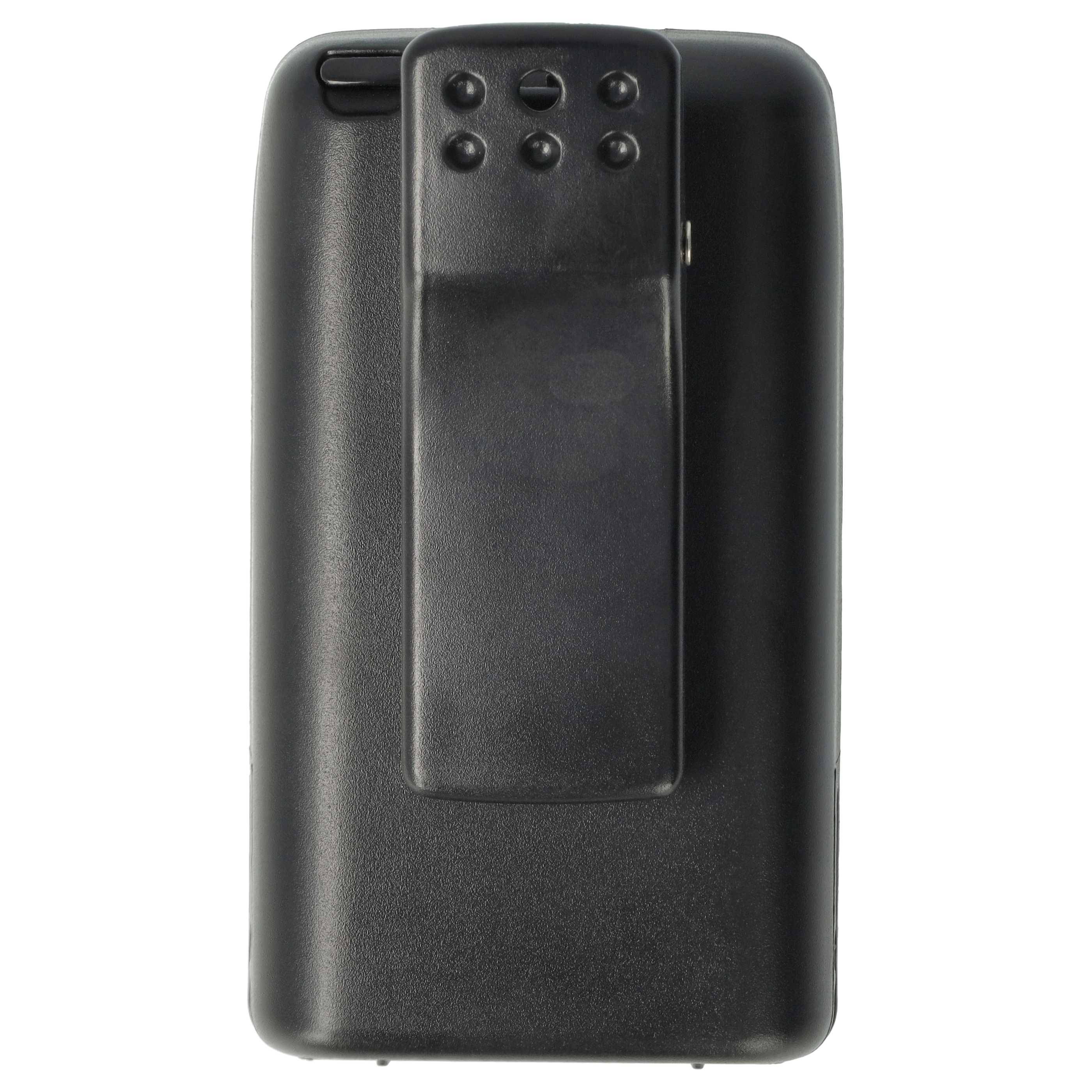 vhbw Akku Ersatz für Yaesu FNB-42, FNB-41 für Funkgerät, Walkie Talkie (1000 mAh, 7,4 V, NiMH) + Gürtelclip