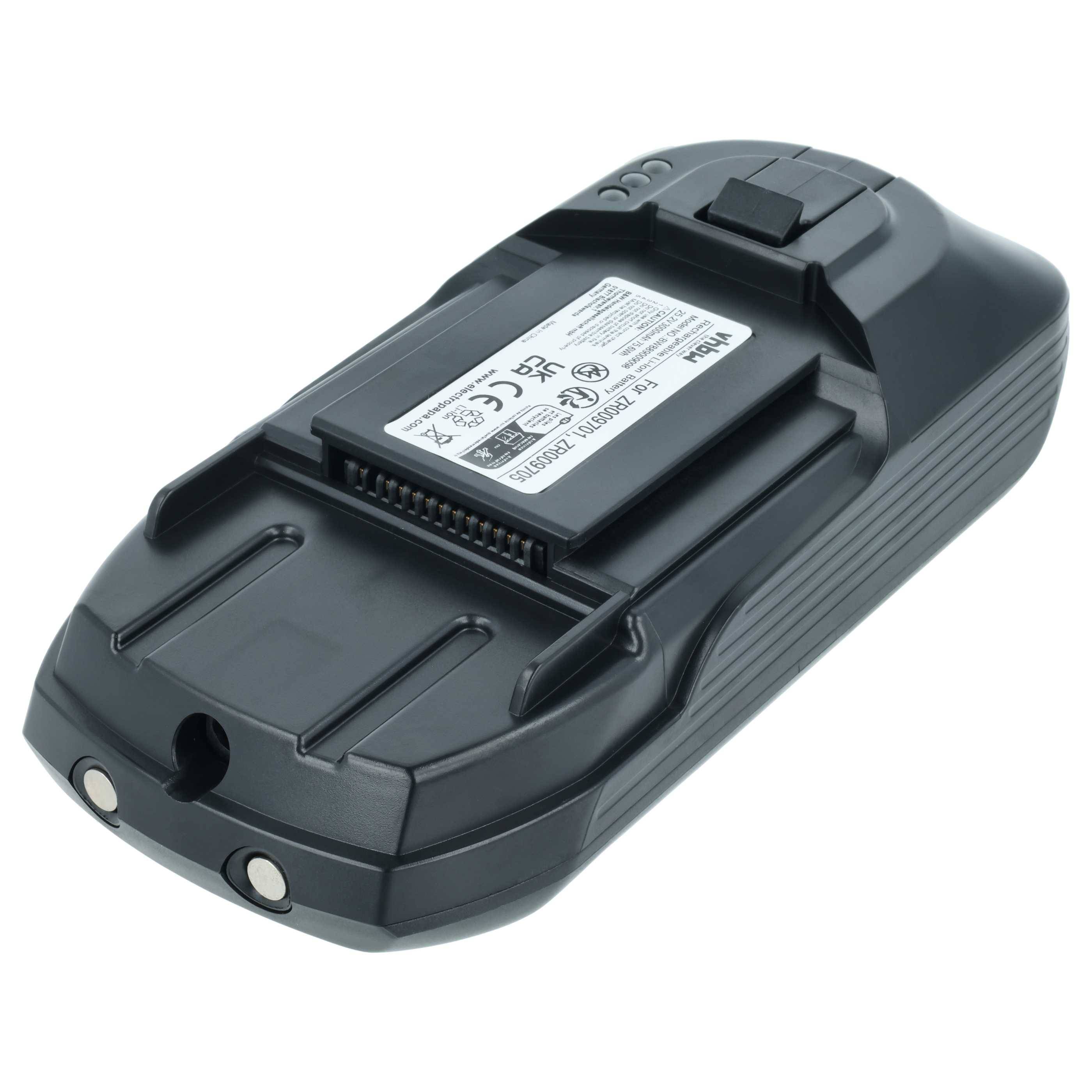 vhbw Akku kompatibel mit Rowenta RH 9898 WO 4Q0, RH9898WO/4Q0, RH98A0, RH98A0WO/4Q2, RH98A0WO/4Q3 Home Cleaner Heimroboter (3 Ah, 25,2 V, Li-Ion)