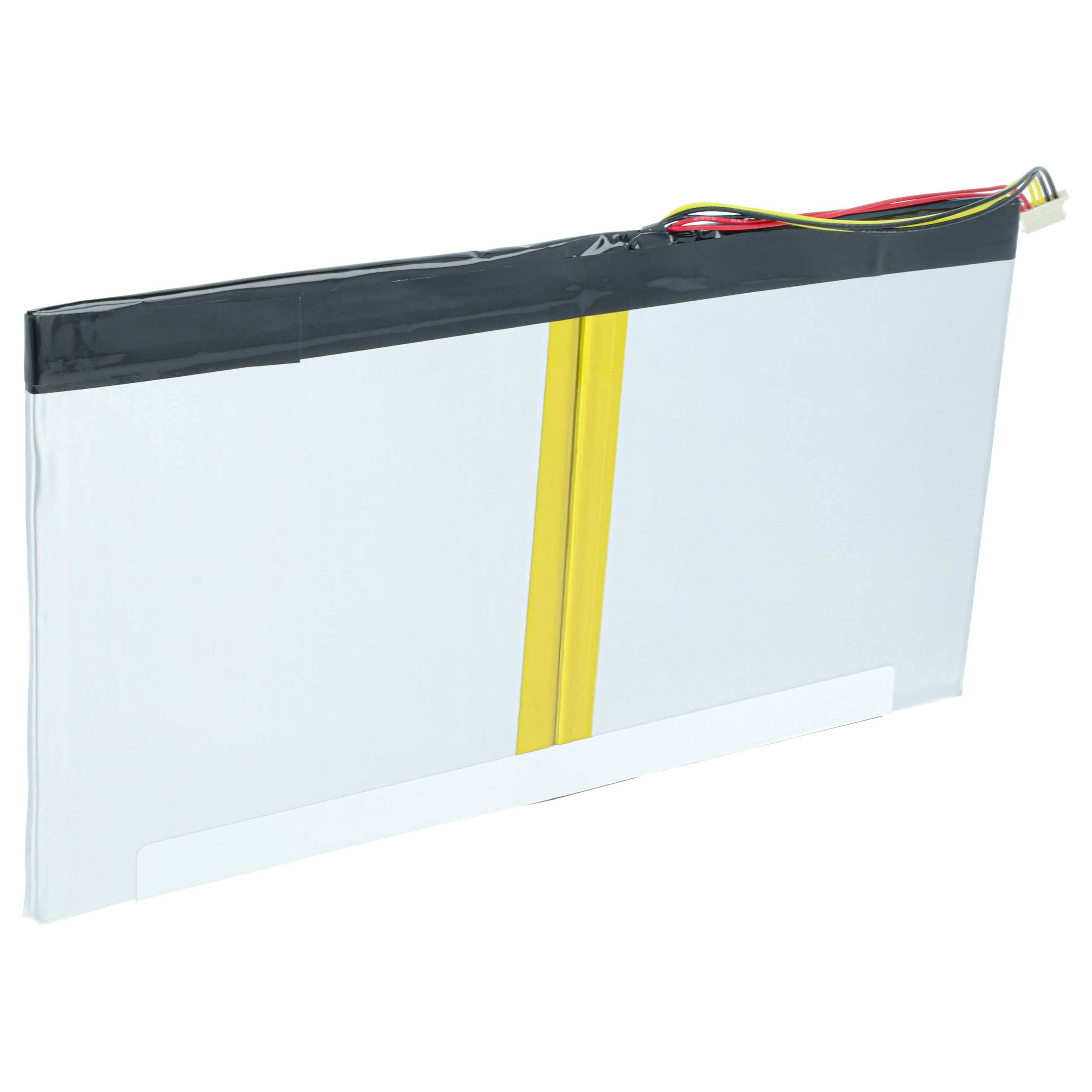 vhbw Akku Ersatz für Acer PR-279594N(1ICP3/95/94-2), PR-279594N für Tablet Pad (5700 mAh, 3,7 V, Li-Polymer) mit 6-Pin-Anschluss
