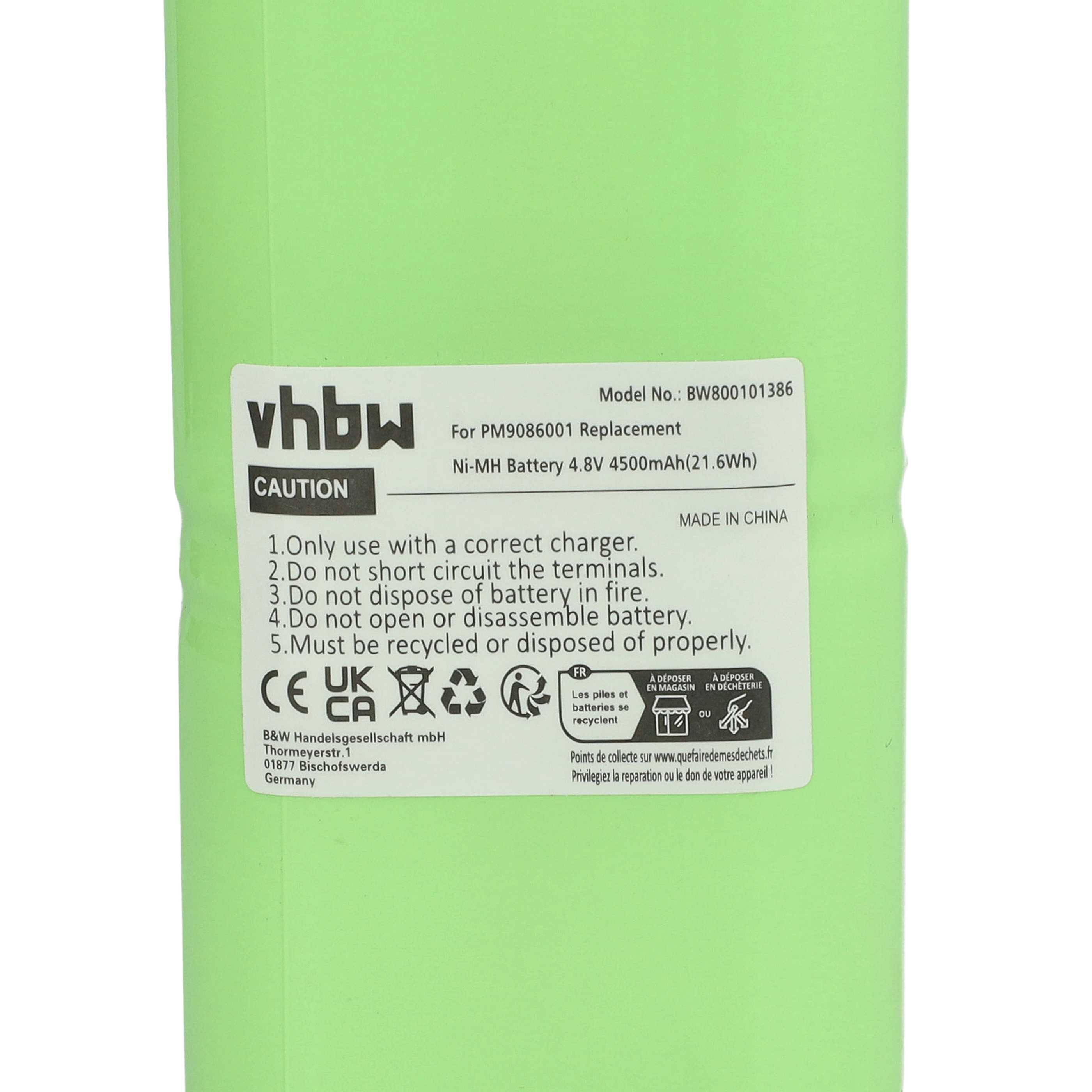 vhbw 2x Akku kompatibel mit Fluke 99 | 98, 97, 96, 96B, 92B, 983, 95, 99B, 98 Auto, 97 Auto Messgerät (4500 mAh, 4,8 V, NiMH)