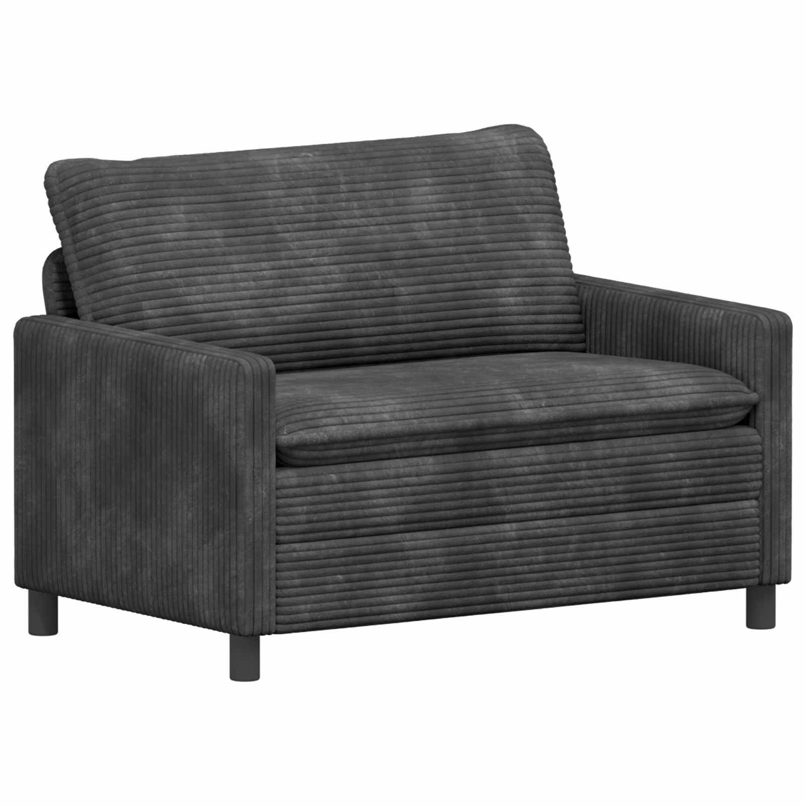 vidaXL Sofa Set 2 pcs Dunkelgrau Polyester