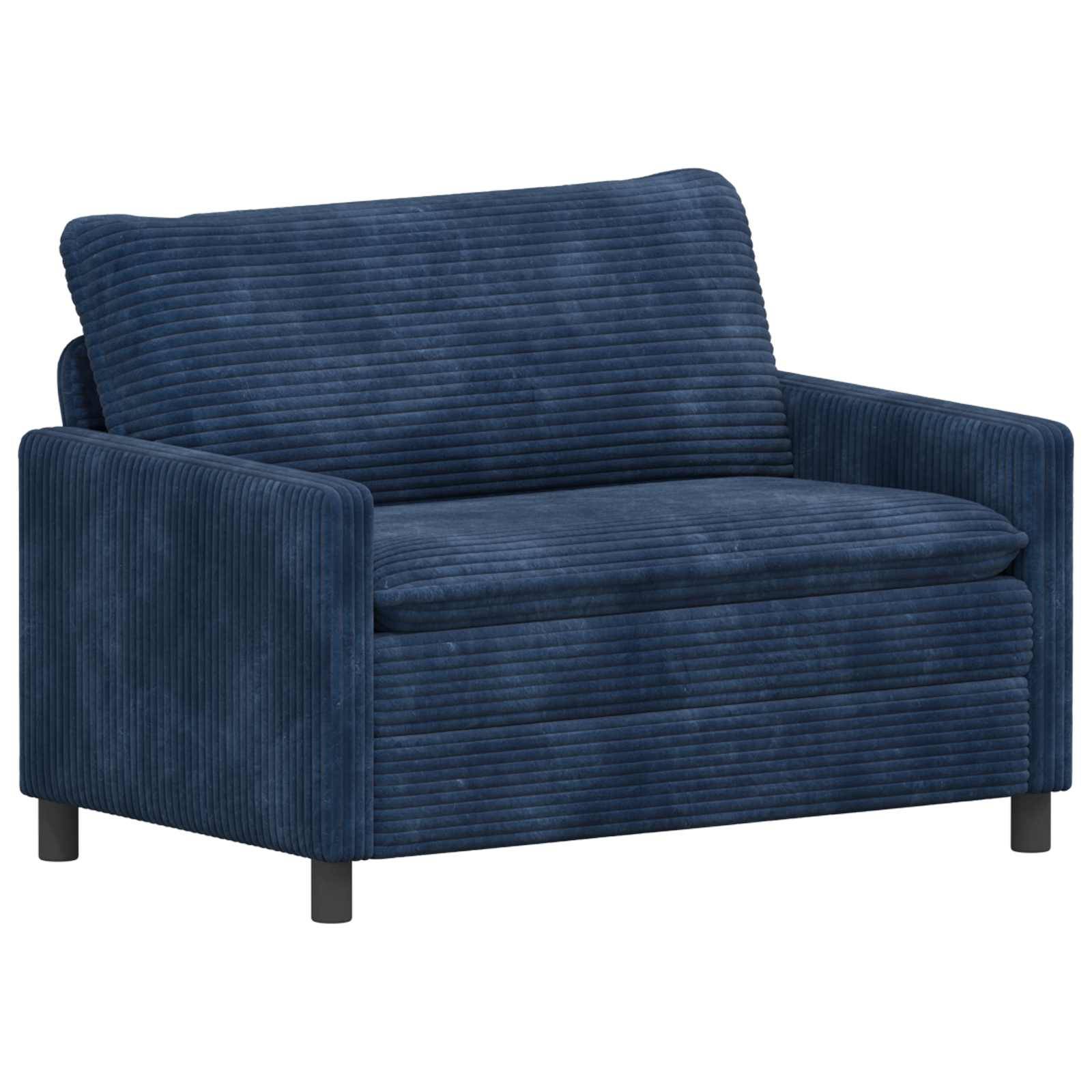 vidaXL Sofa Set 2 pcs Marineblau Polyester