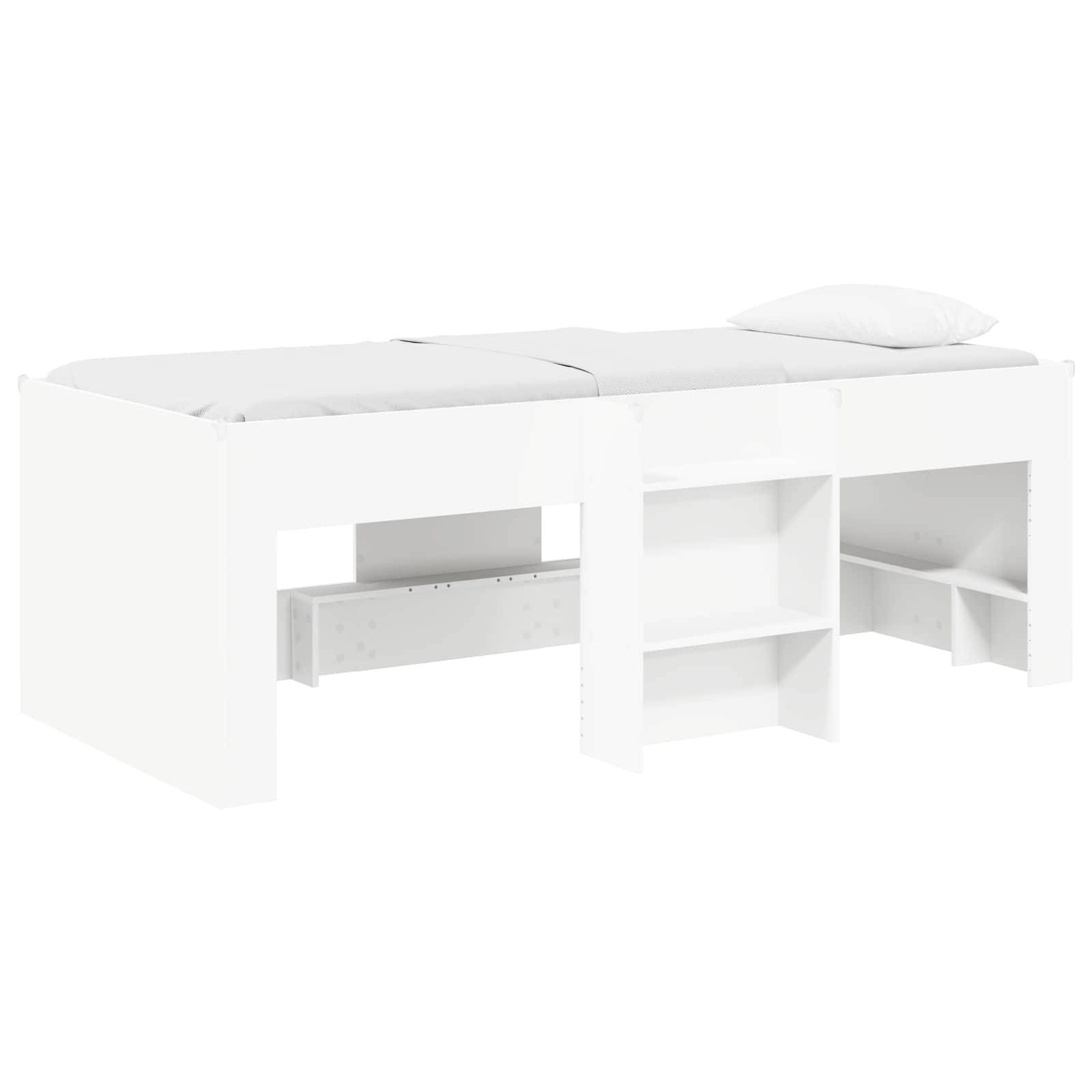 vidaXL Hochbett für Kinder 2 pcs Weiß 98,5 x 200 cm Holzwerkstoff