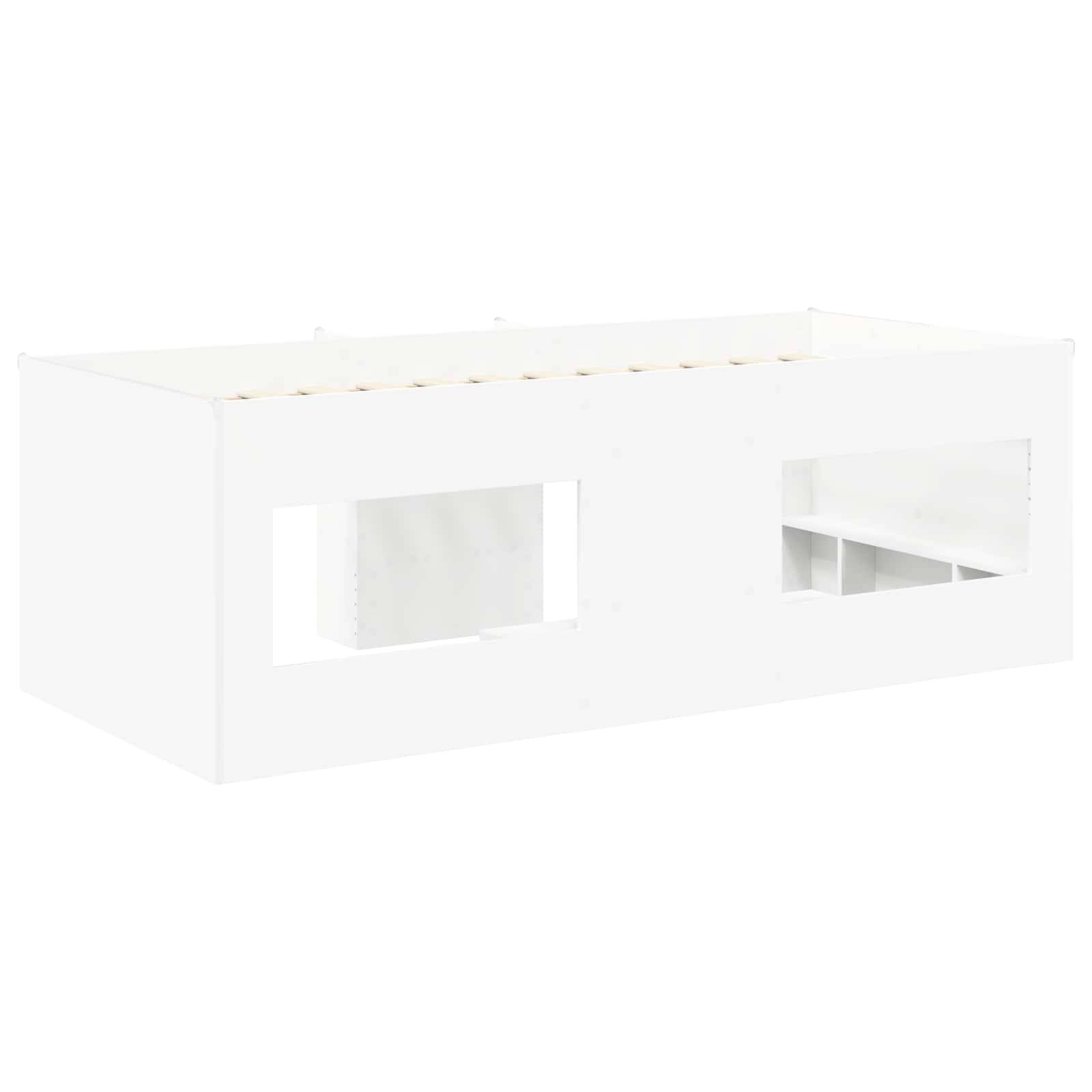 vidaXL Hochbett für Kinder 2 pcs Weiß 98,5 x 200 cm Holzwerkstoff