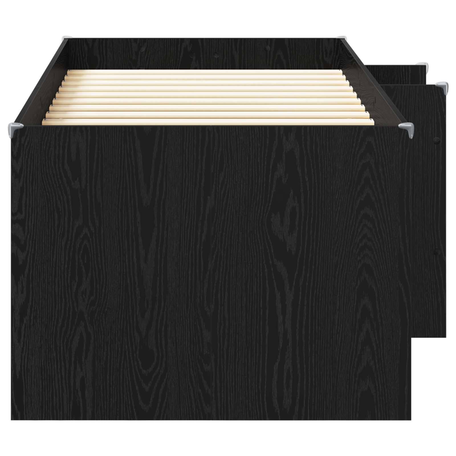 vidaXL Hochbett für Kinder 2 pcs Schwarze Eiche 98,5 x 200 cm
