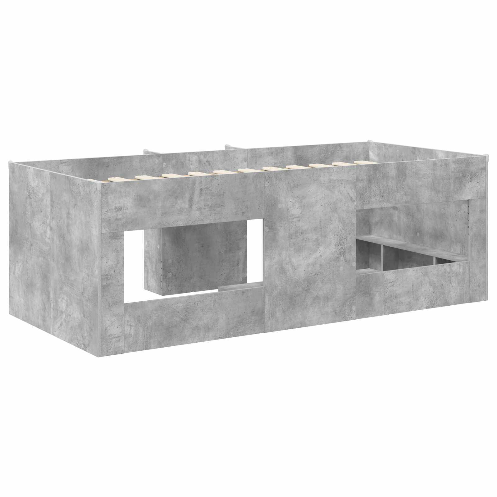 vidaXL Hochbett für Kinder 2 pcs Beton 203 x 101,1 x 68,5 cm